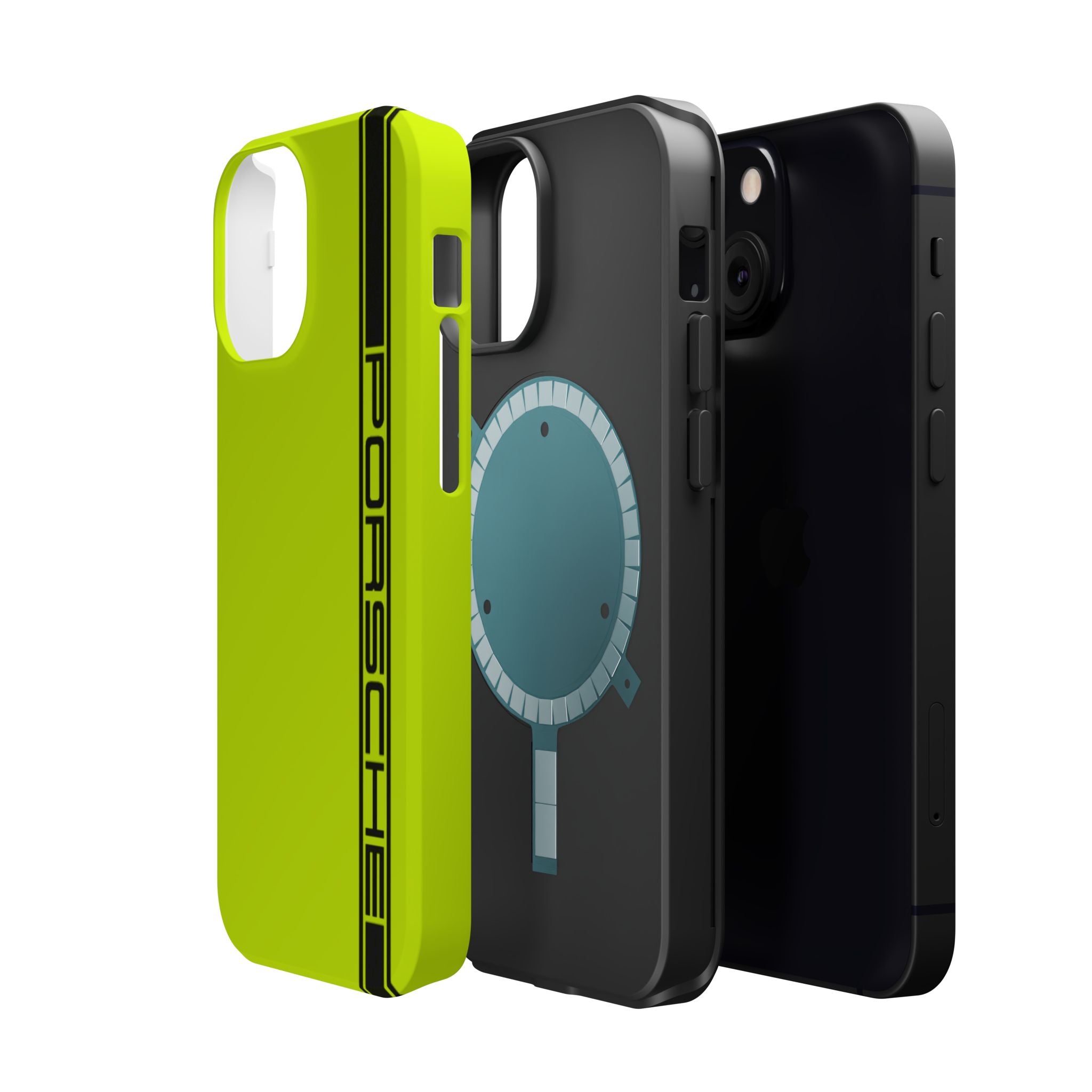 Porsche Acid Green Magnetic Tough Cases
