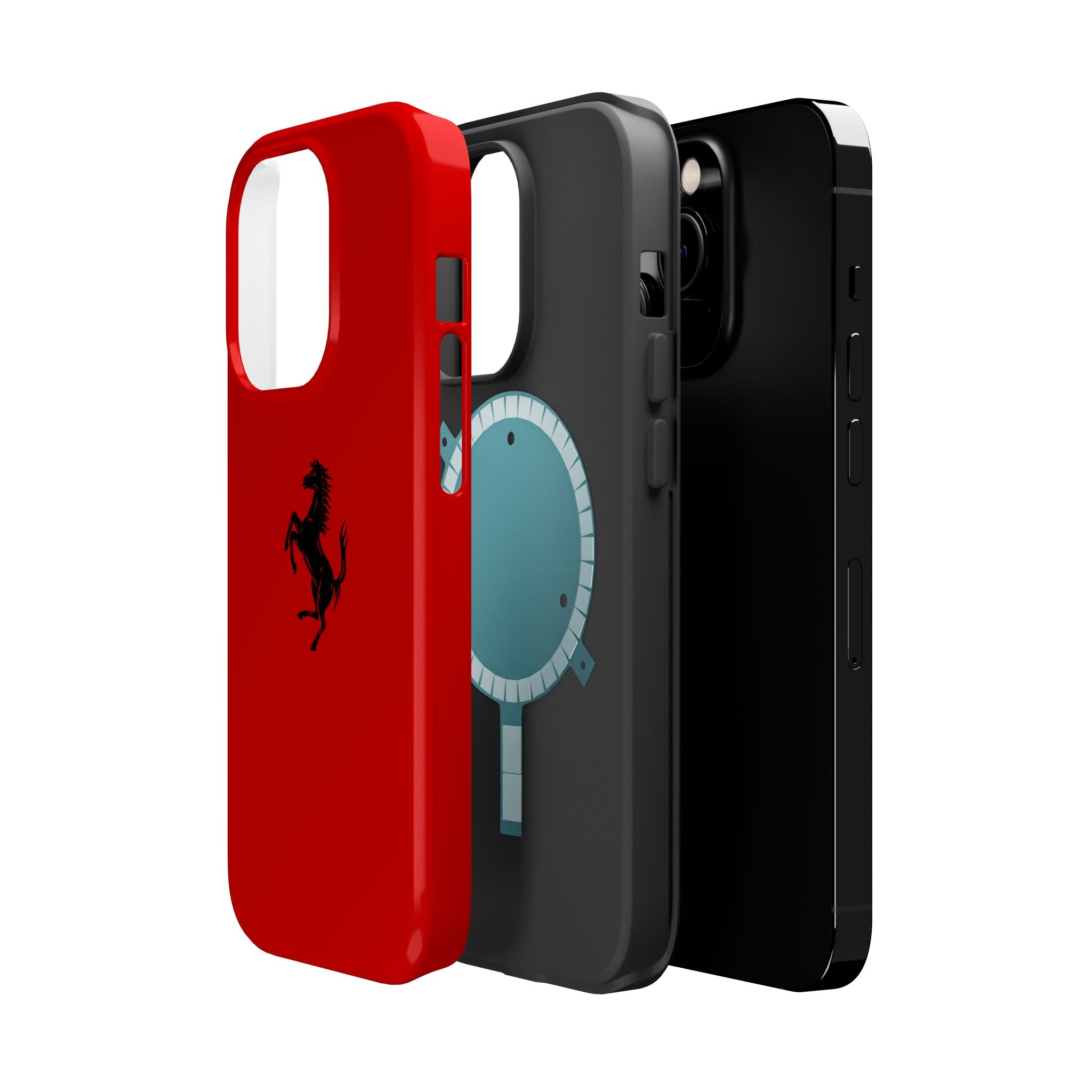 Ferrari horse Rosso corsa inspired Magnetic Tough Cases