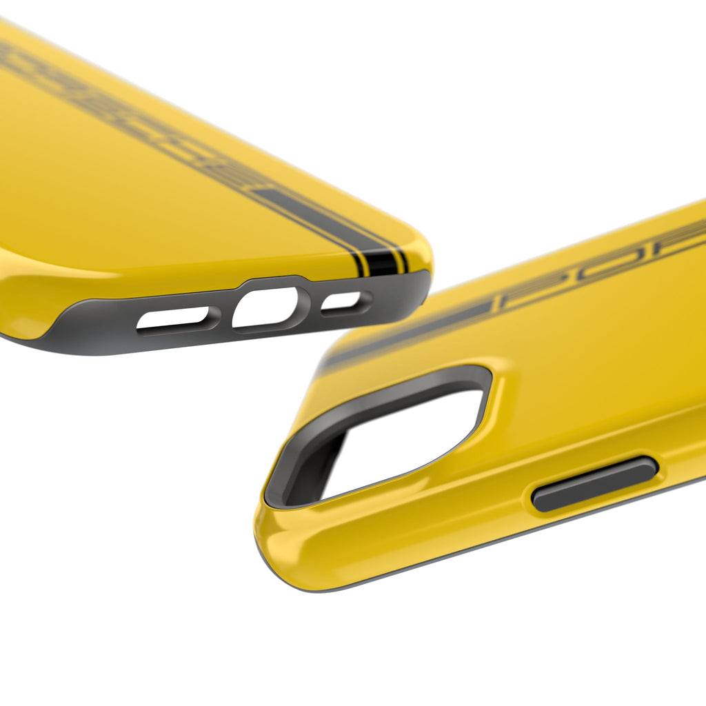 Porsche Speed yellow inspired Magnetic Tough Cases