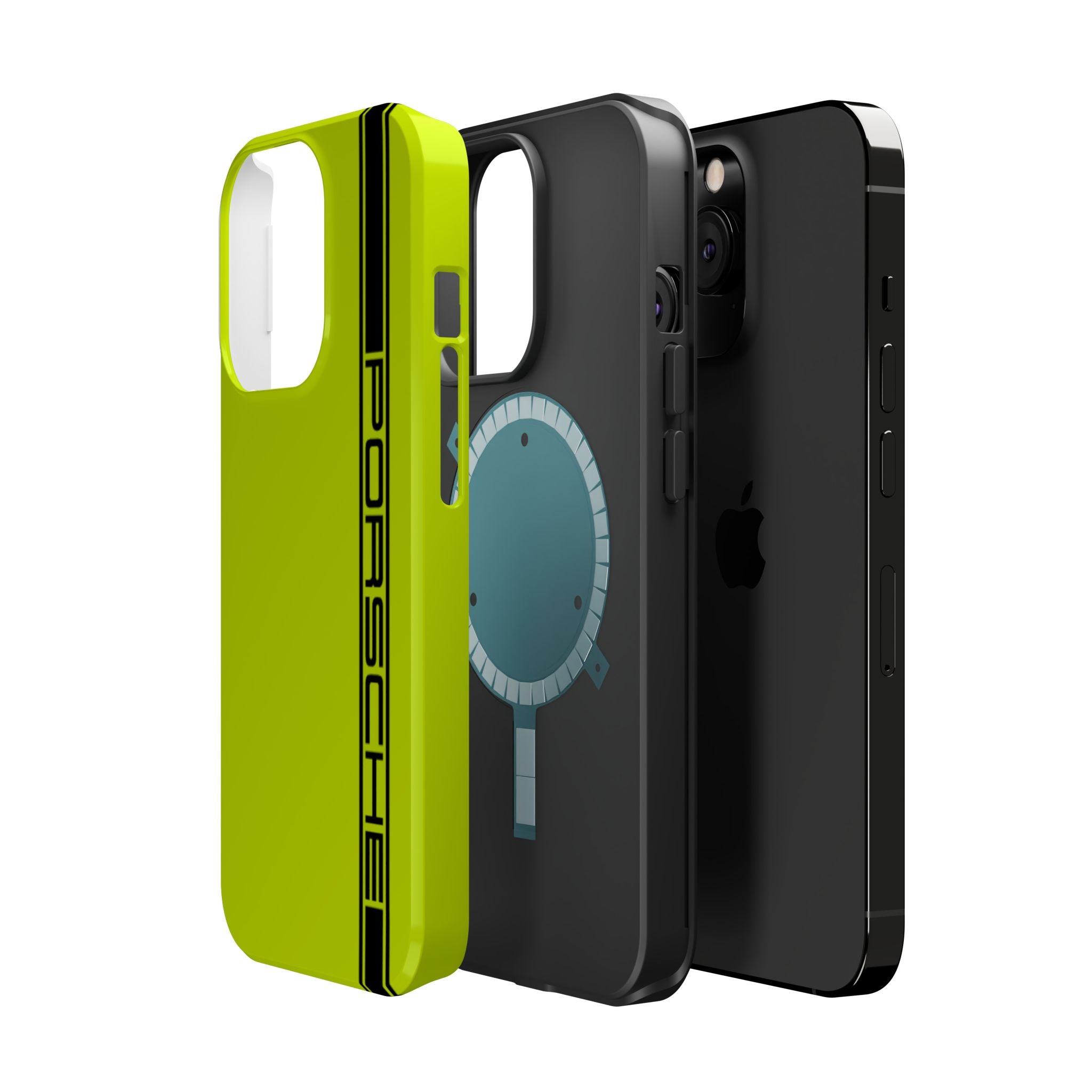 Porsche Acid Green Magnetic Tough Cases