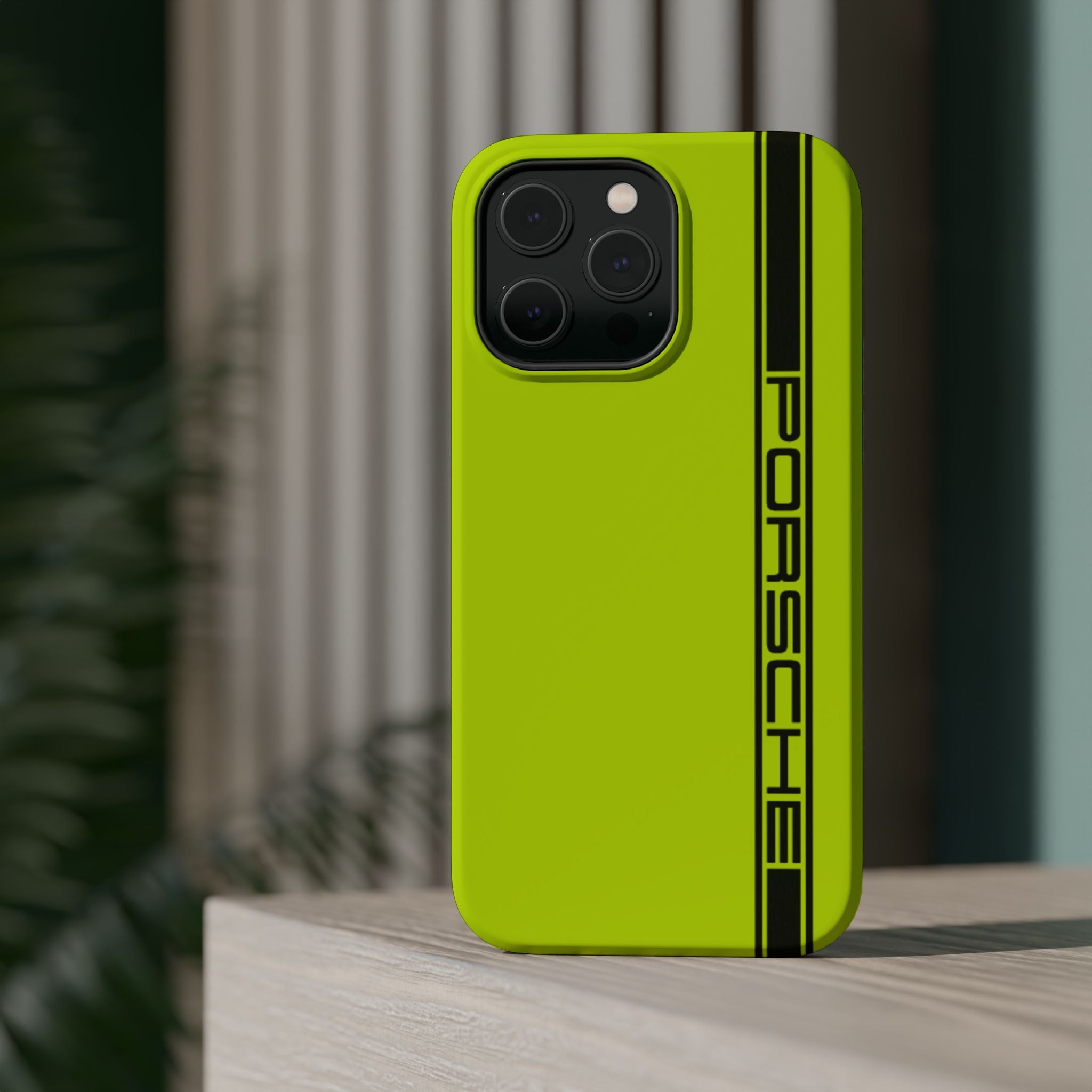 Porsche Acid Green Magnetic Tough Cases