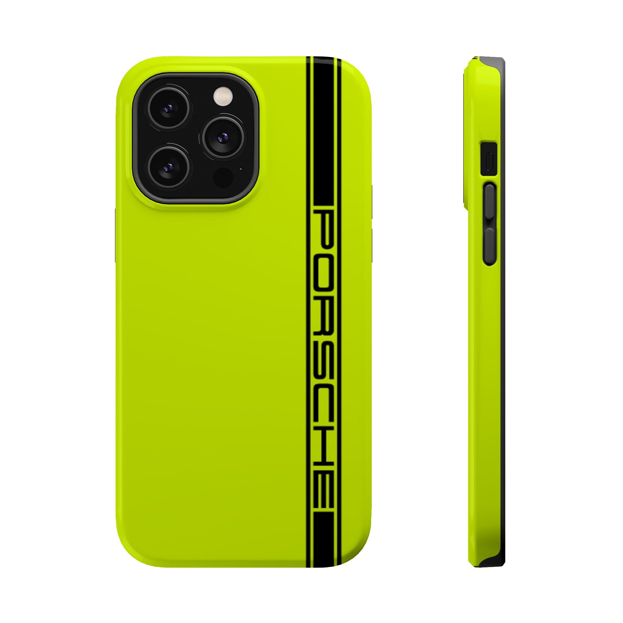 Porsche Acid Green Magnetic Tough Cases