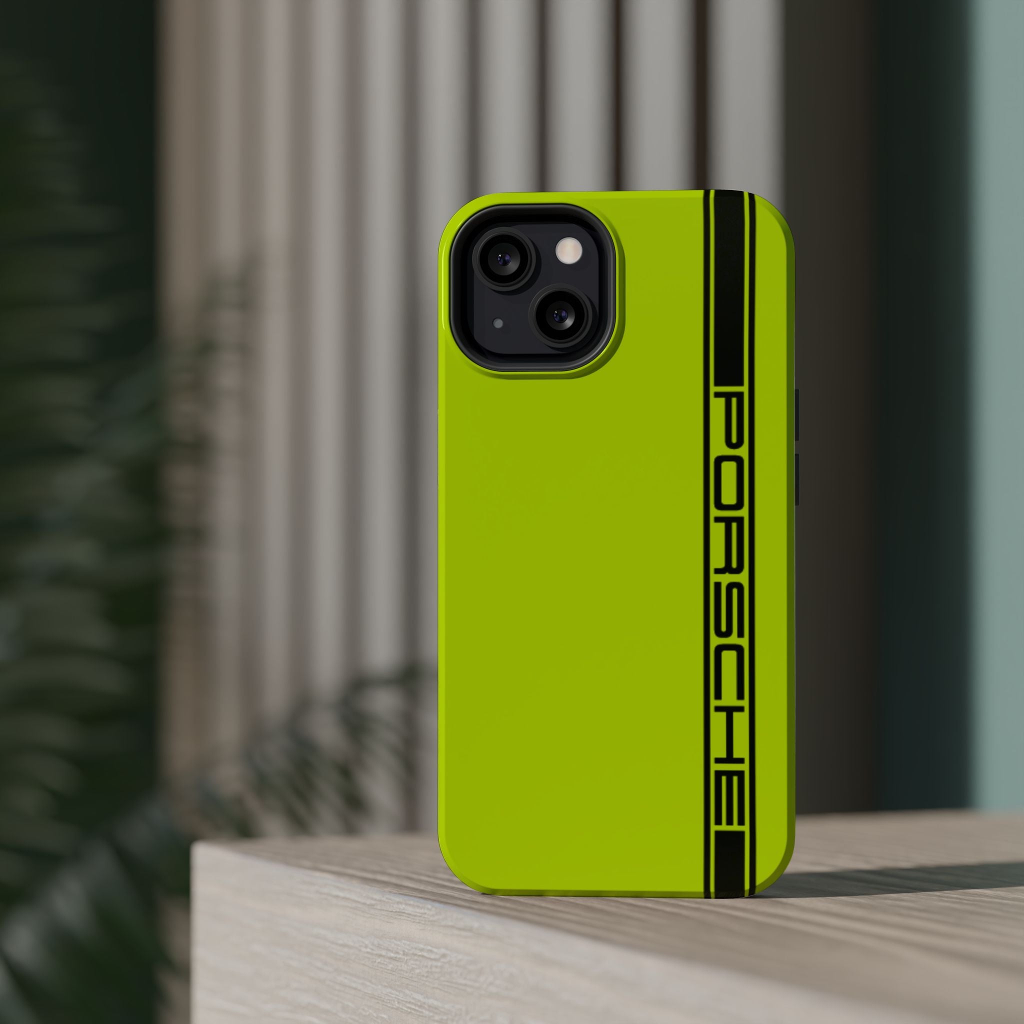 Porsche Acid Green Magnetic Tough Cases
