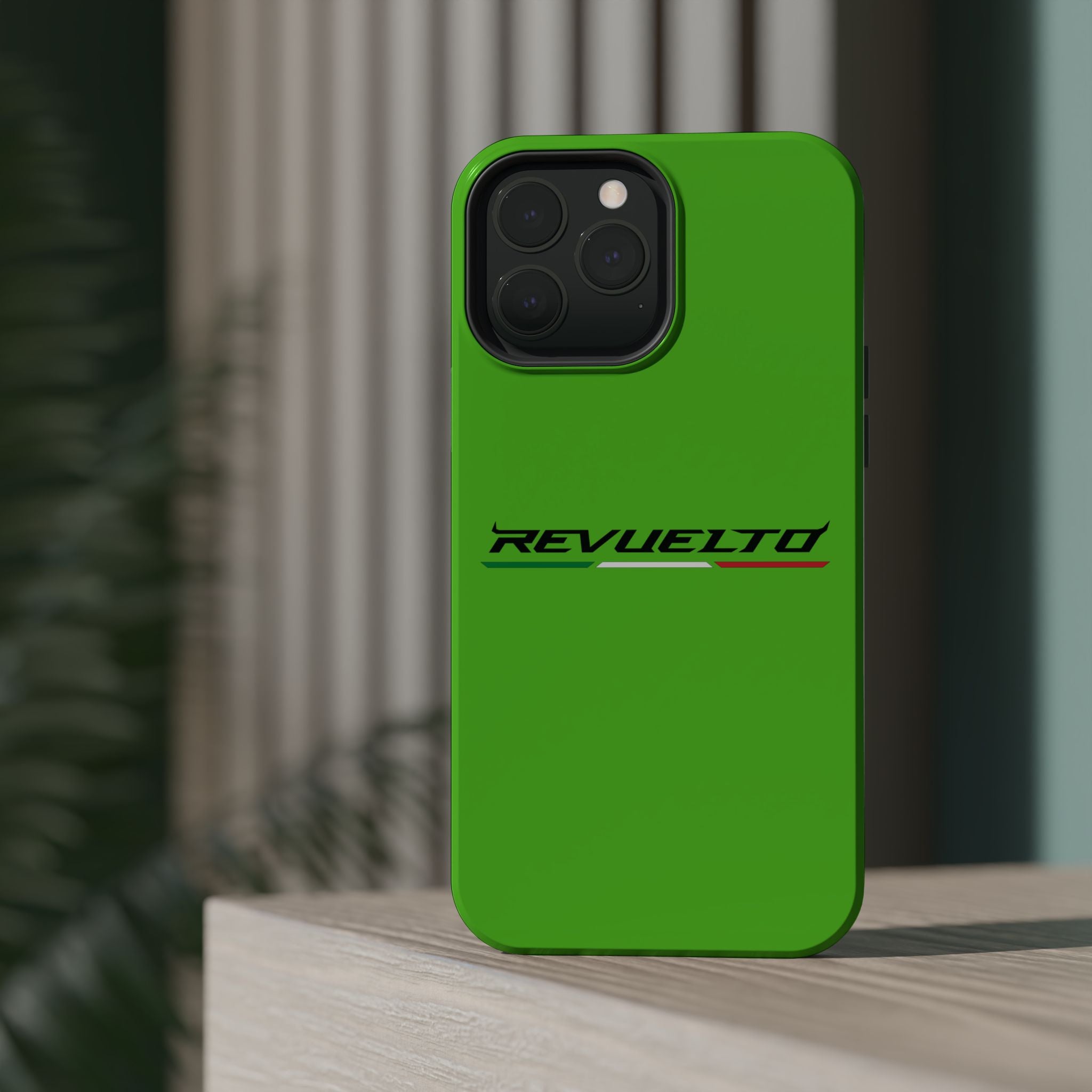Lamborghini Revuelto Green inspired Magnetic Tough Cases