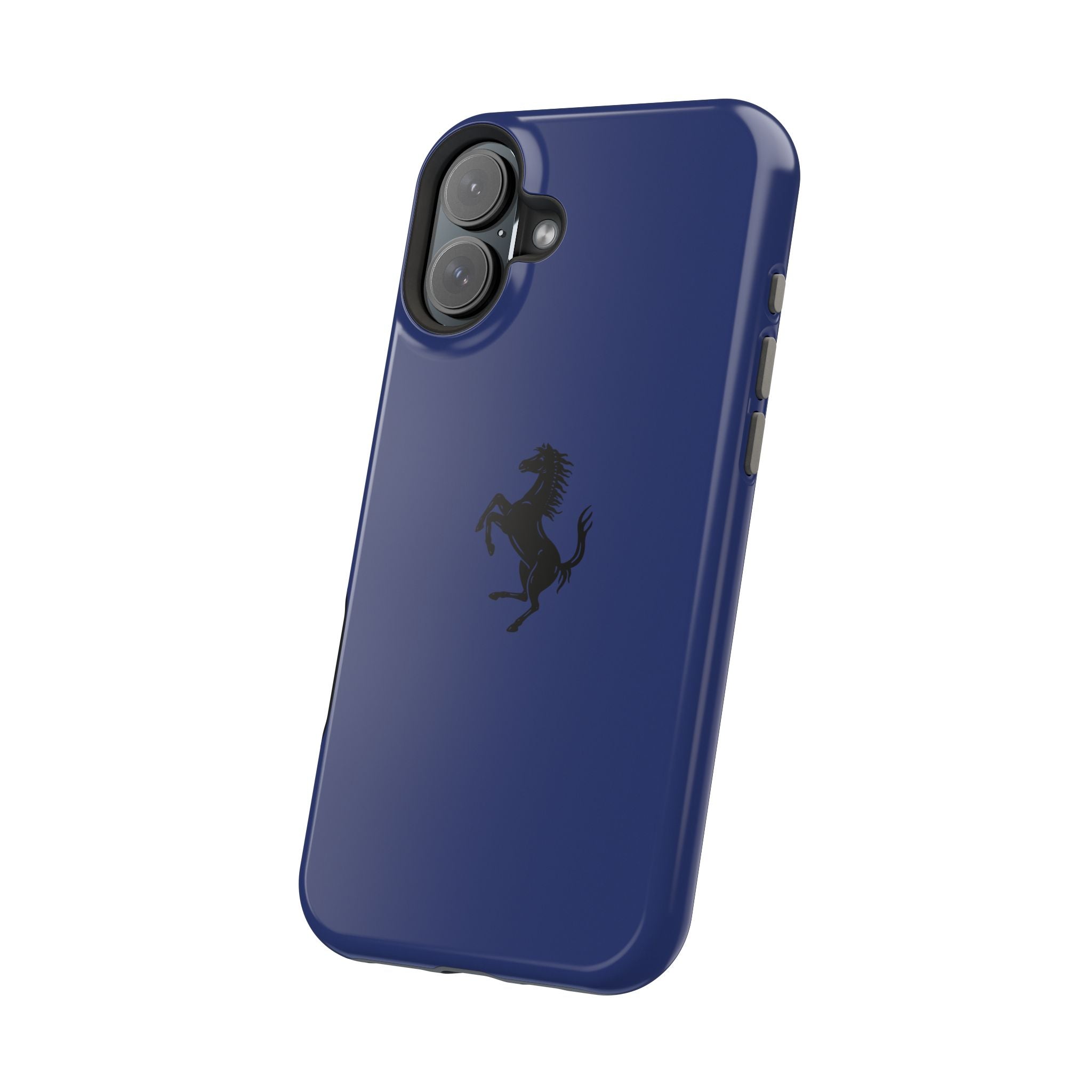 Ferrari horse Blue pozzi inspired Magnetic Tough Cases