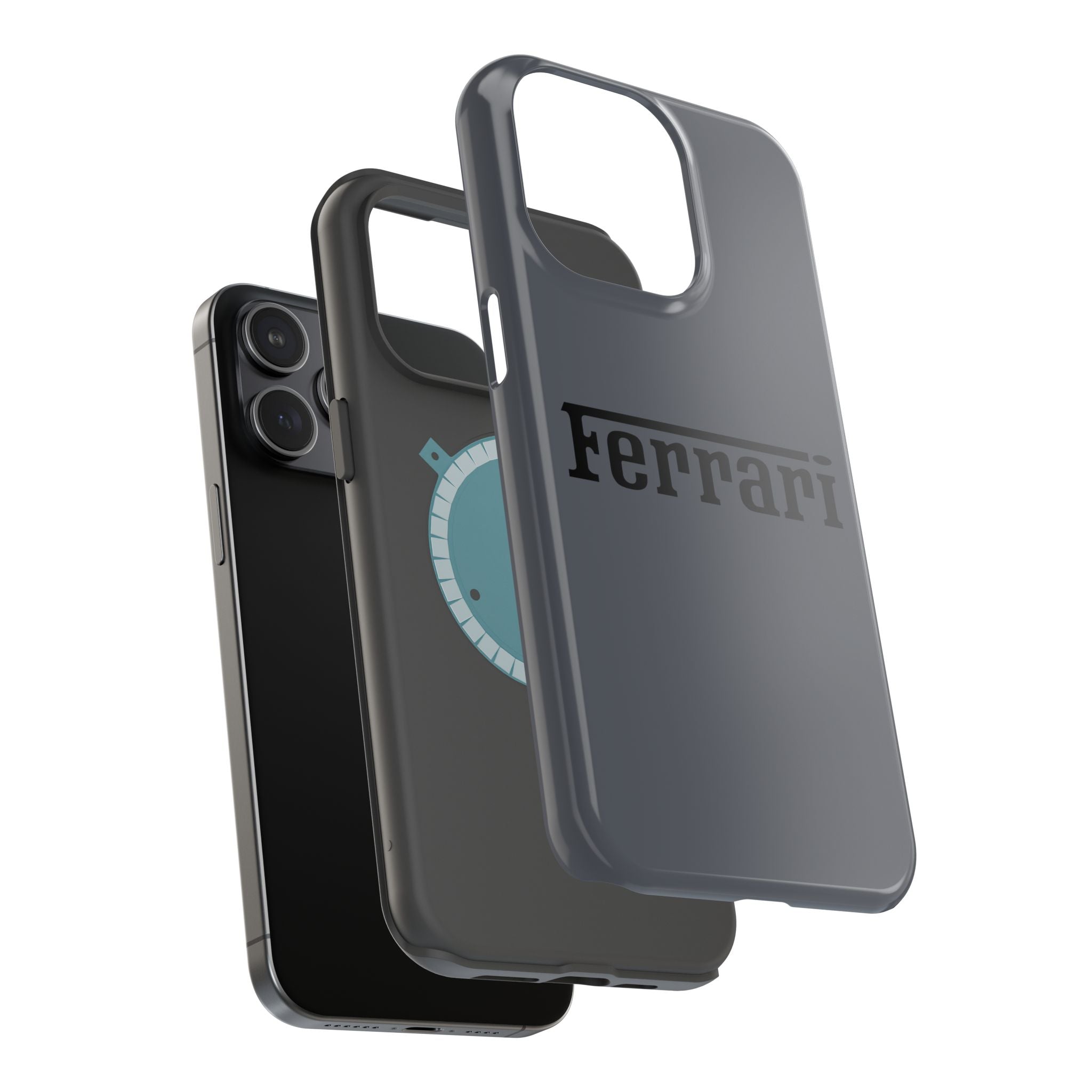 Ferrari Grigio Silverstone inspired Magnetic Tough Cases