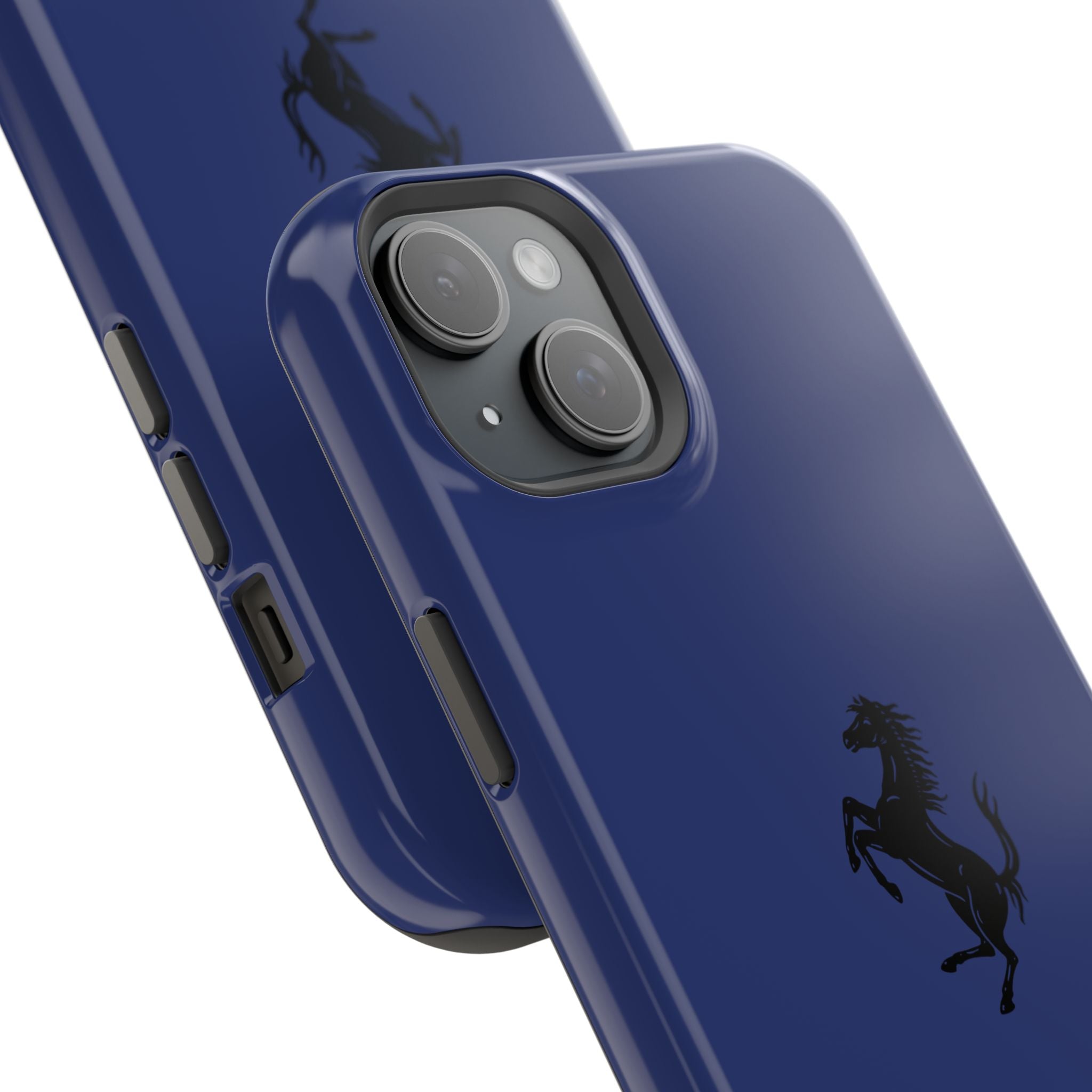 Ferrari horse Blue pozzi inspired Magnetic Tough Cases