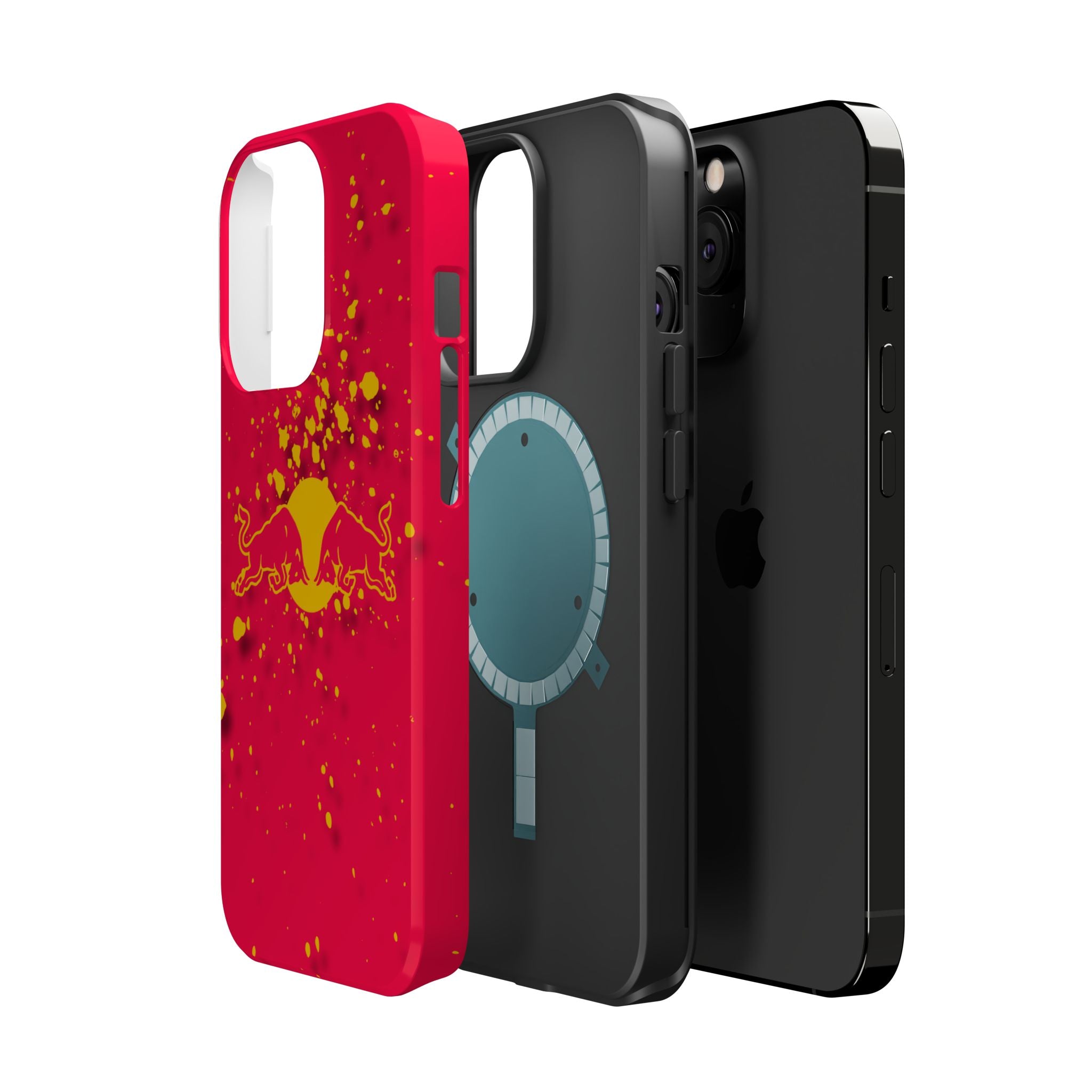 Red Bull with yellow splash inspired Magnetic Tough Cases