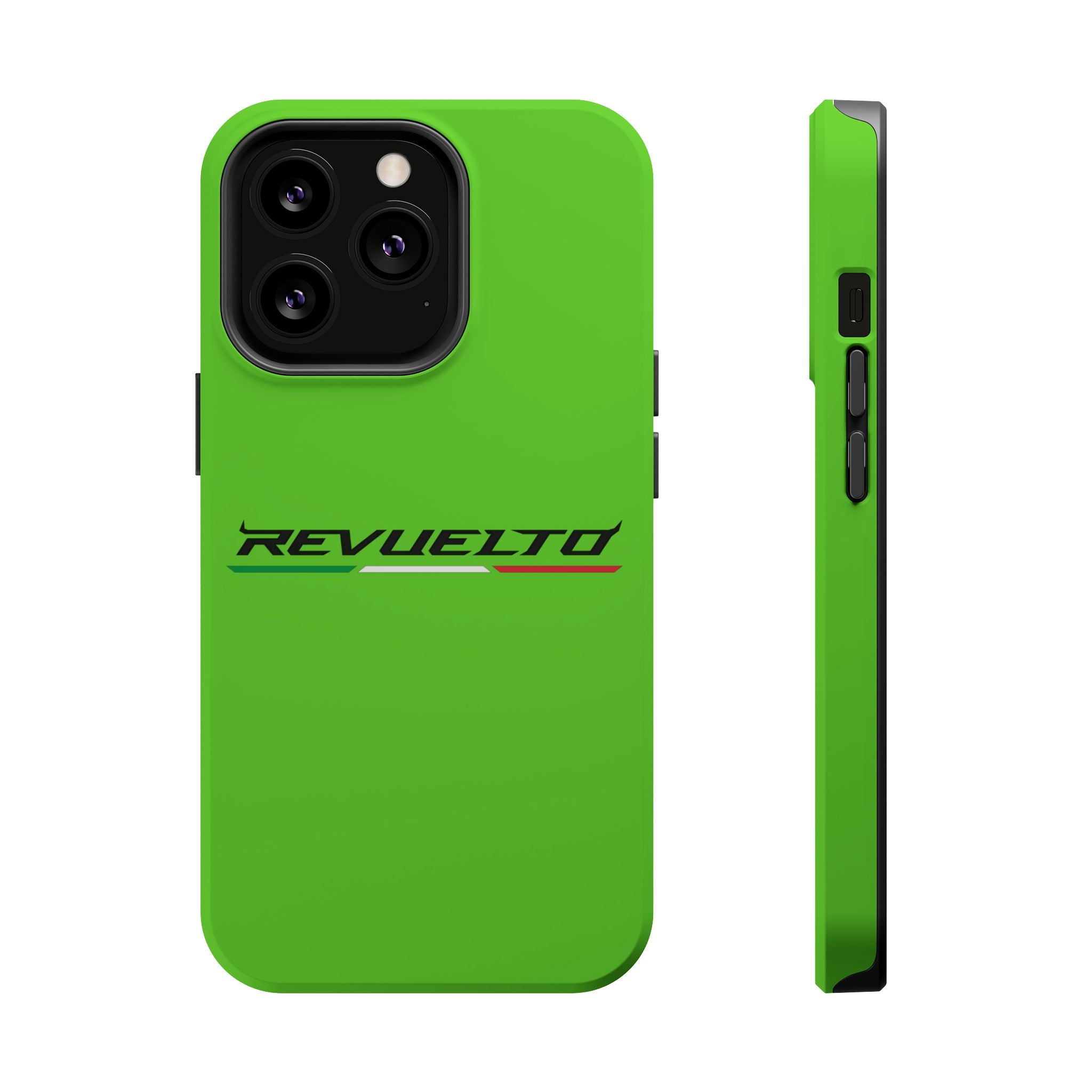 Lamborghini Revuelto Green inspired Magnetic Tough Cases