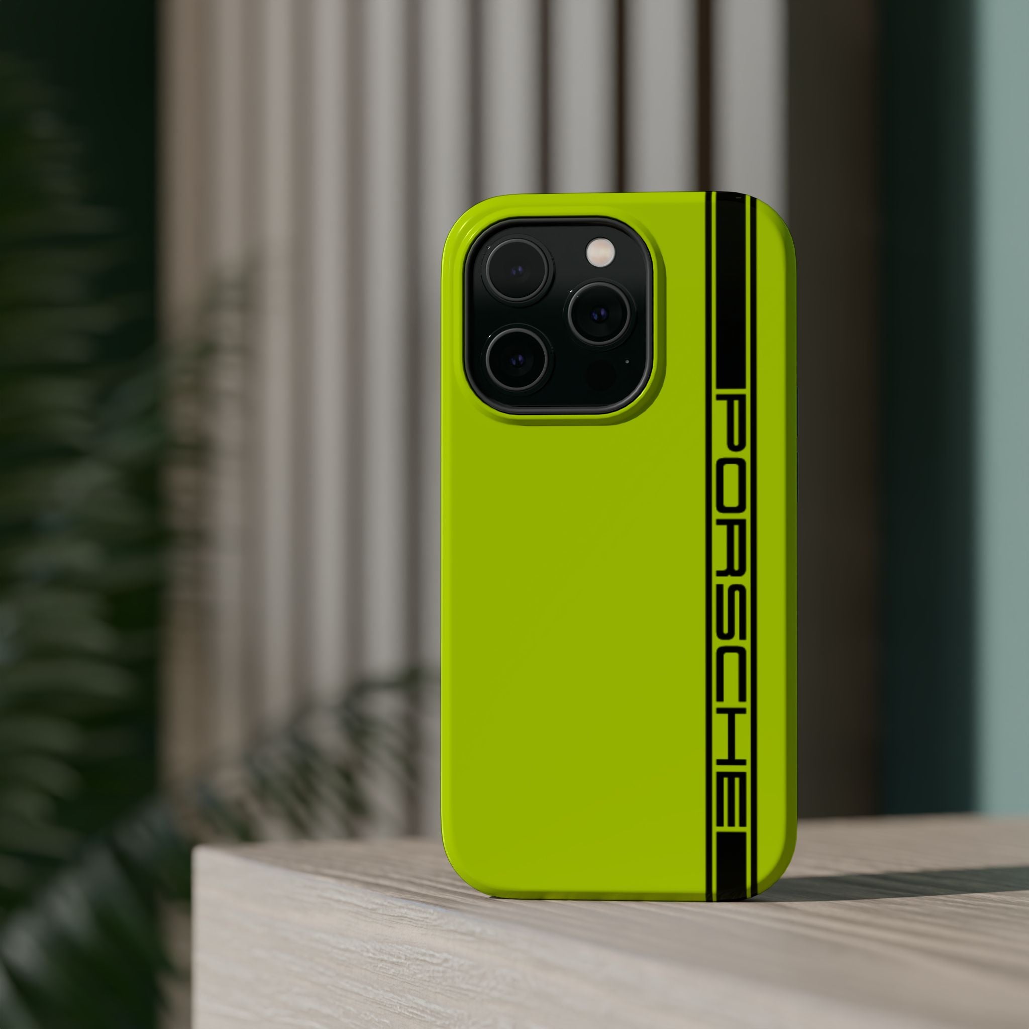 Porsche Acid Green Magnetic Tough Cases