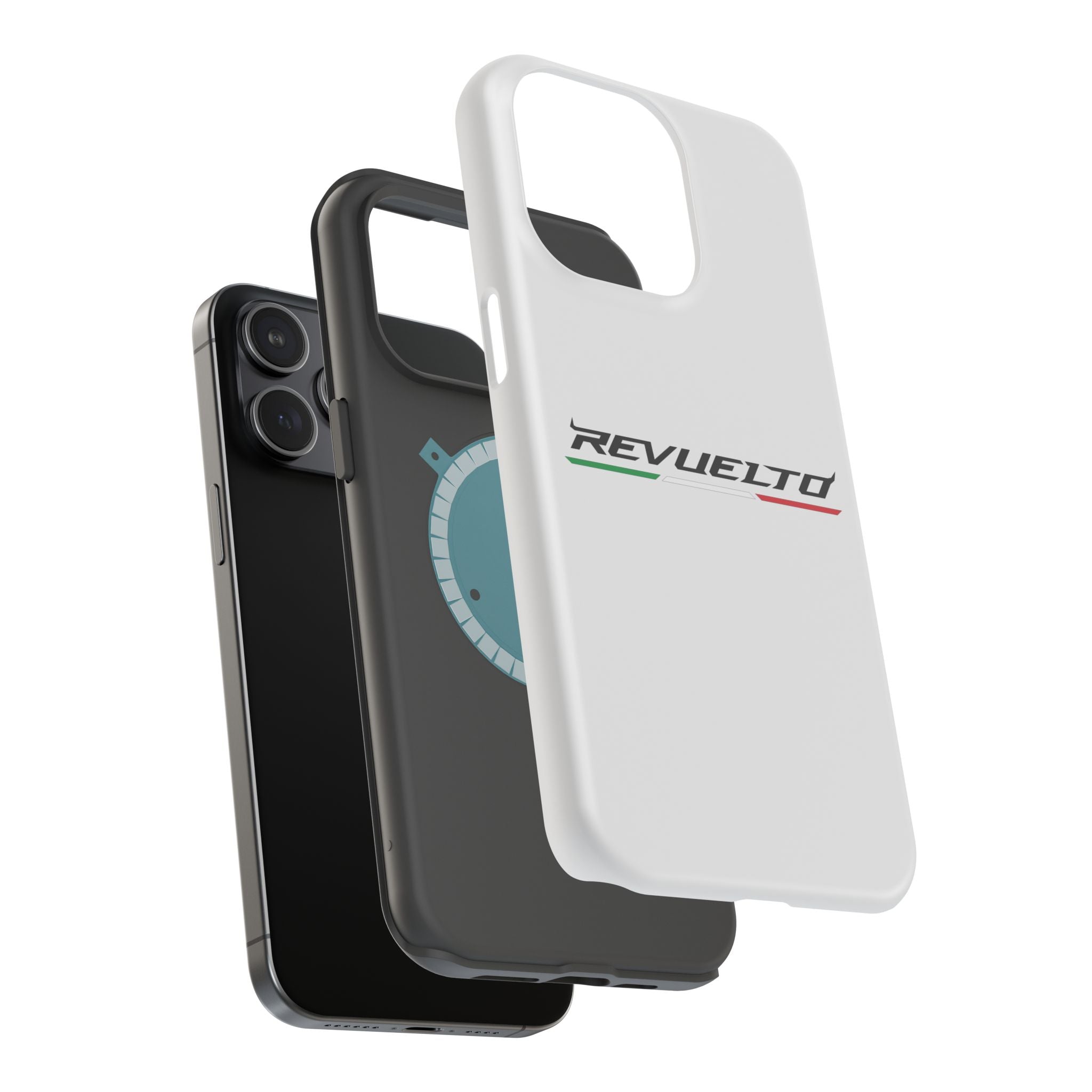 Lamborghini Revuelto White inspired Magnetic Tough Cases