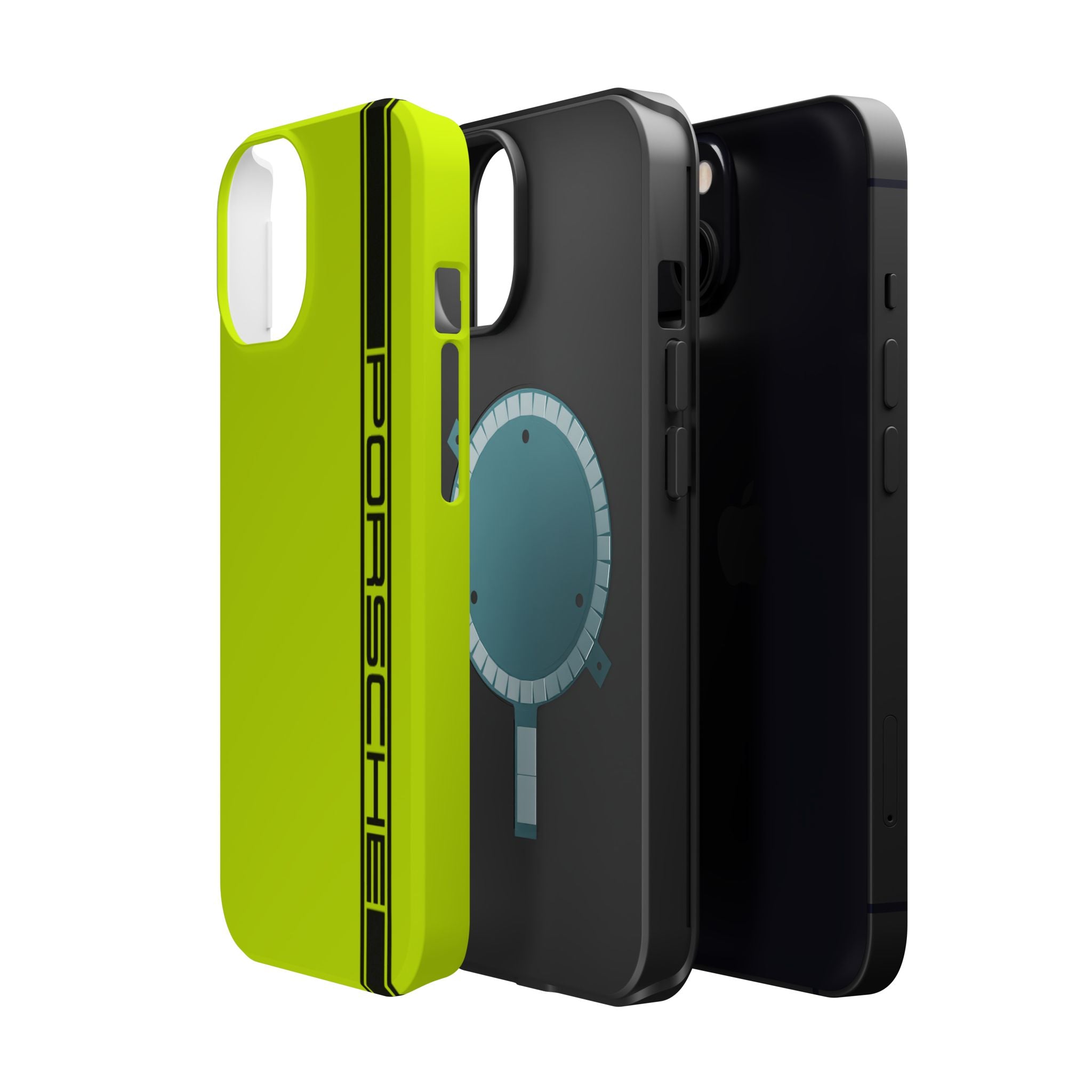 Porsche Acid Green Magnetic Tough Cases