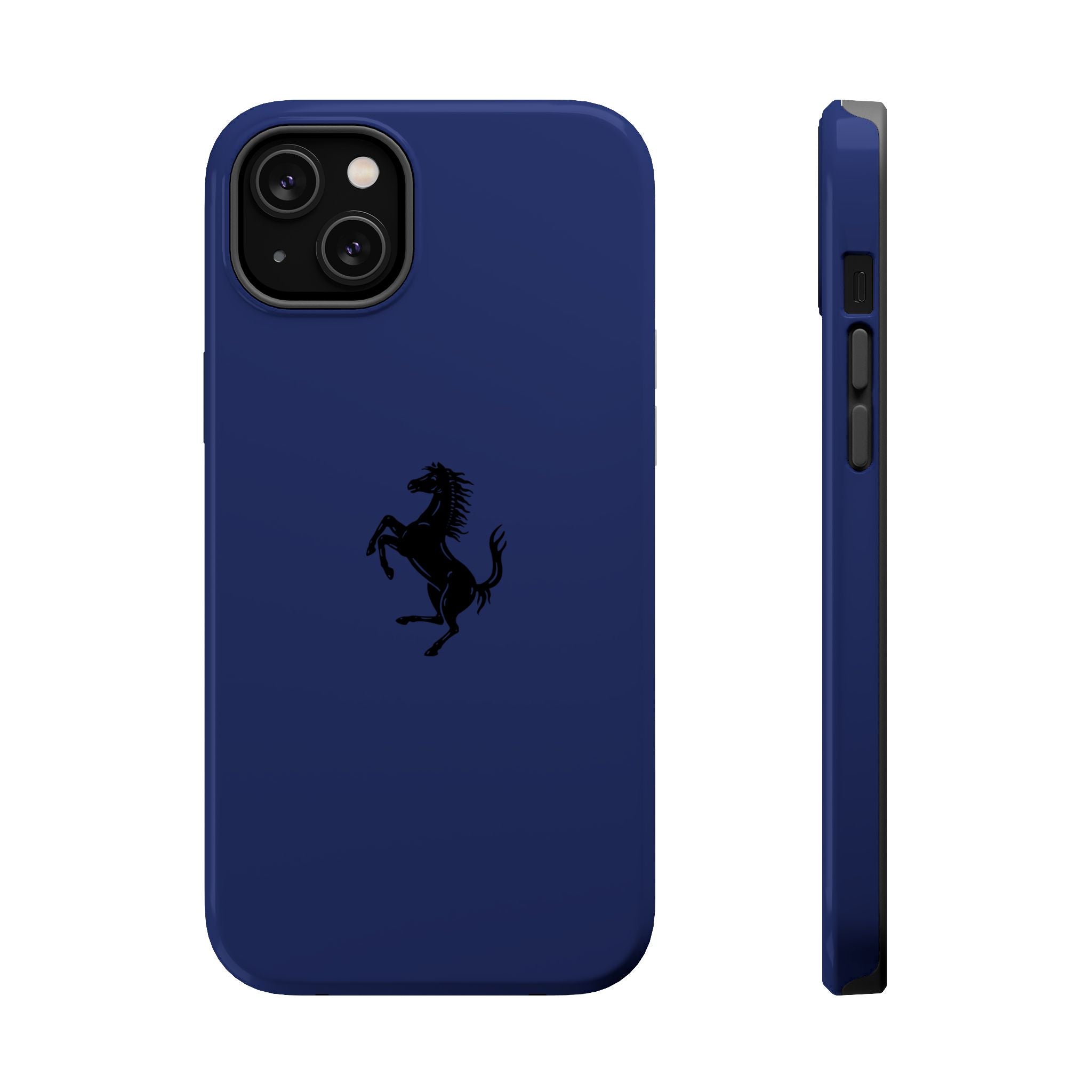 Ferrari horse Blue pozzi inspired Magnetic Tough Cases
