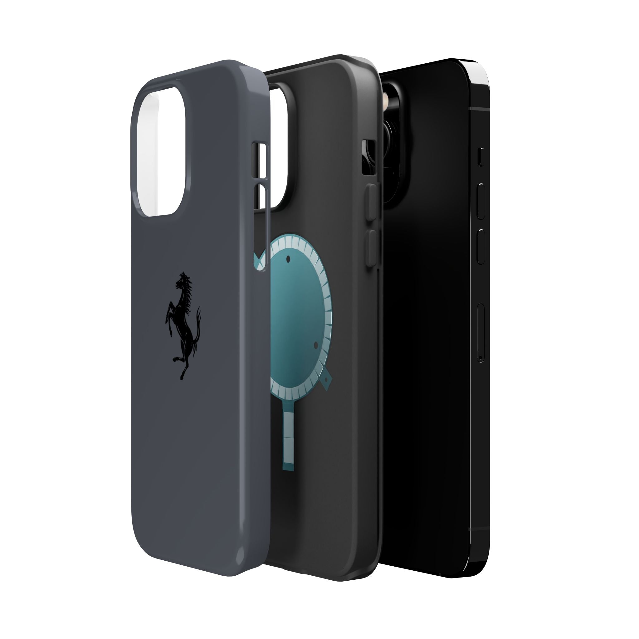 Ferrari horse Grigio silverstone inspired Magnetic Tough Cases
