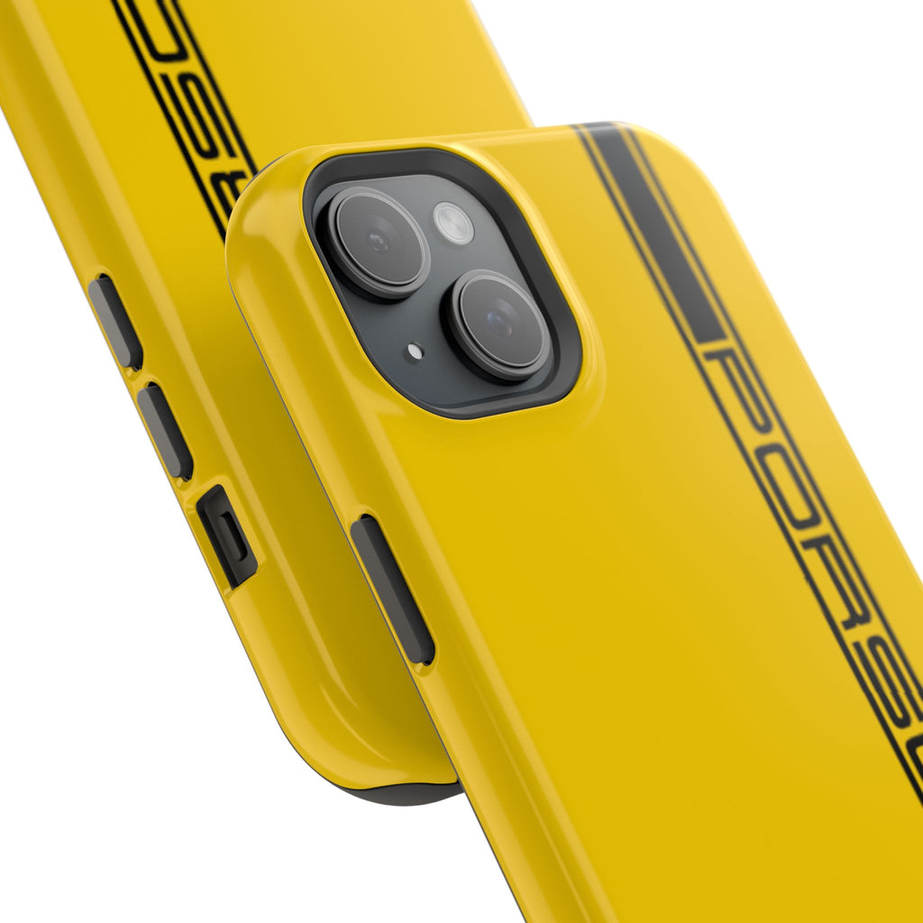 Porsche Speed yellow inspired Magnetic Tough Cases