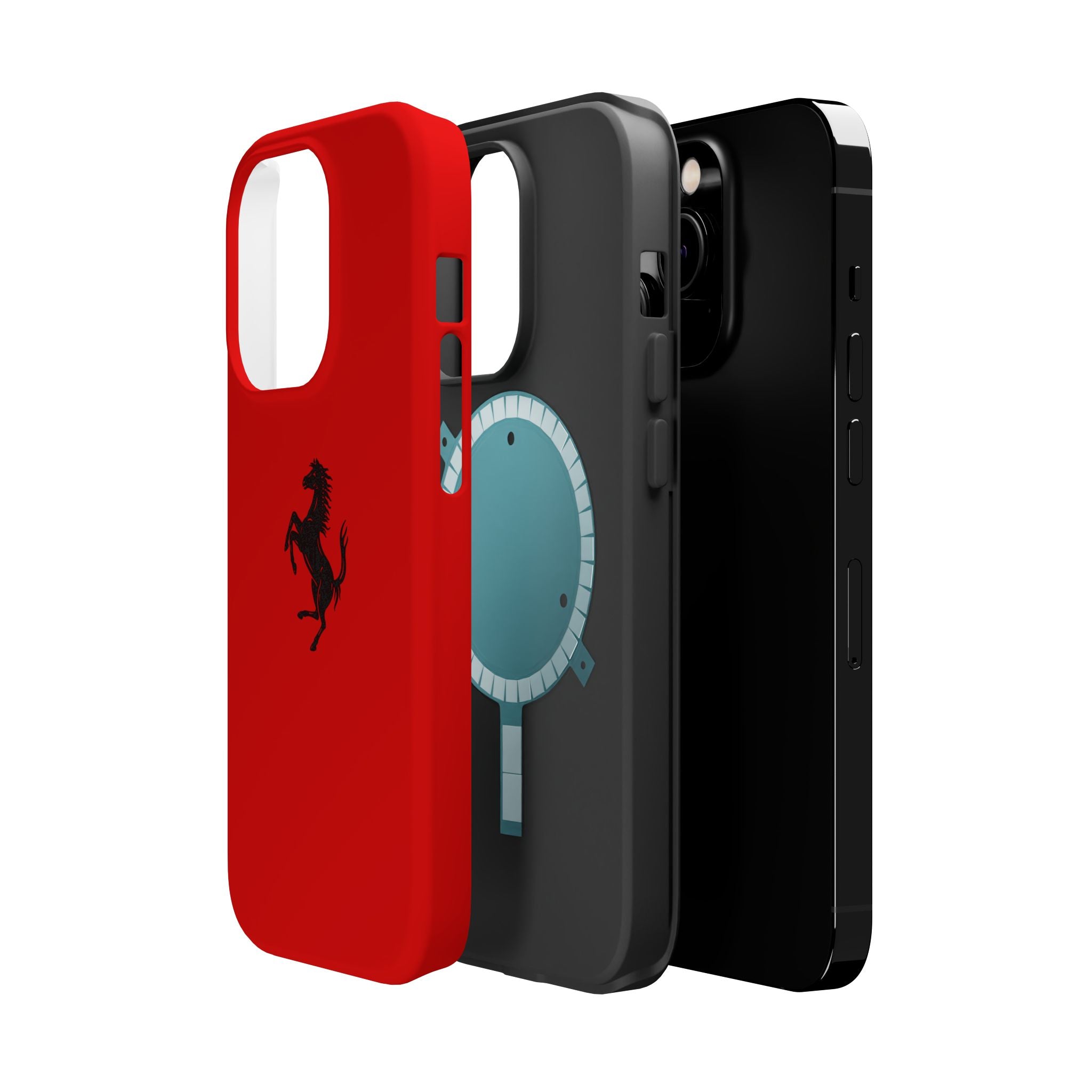Ferrari horse Rosso Corsa inspired Magnetic Tough Cases