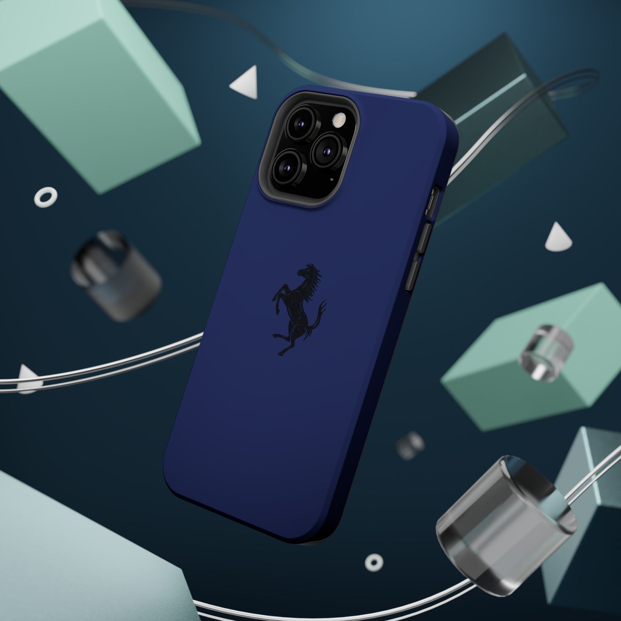 Ferrari horse blu pozzi inspired Magnetic Tough Cases