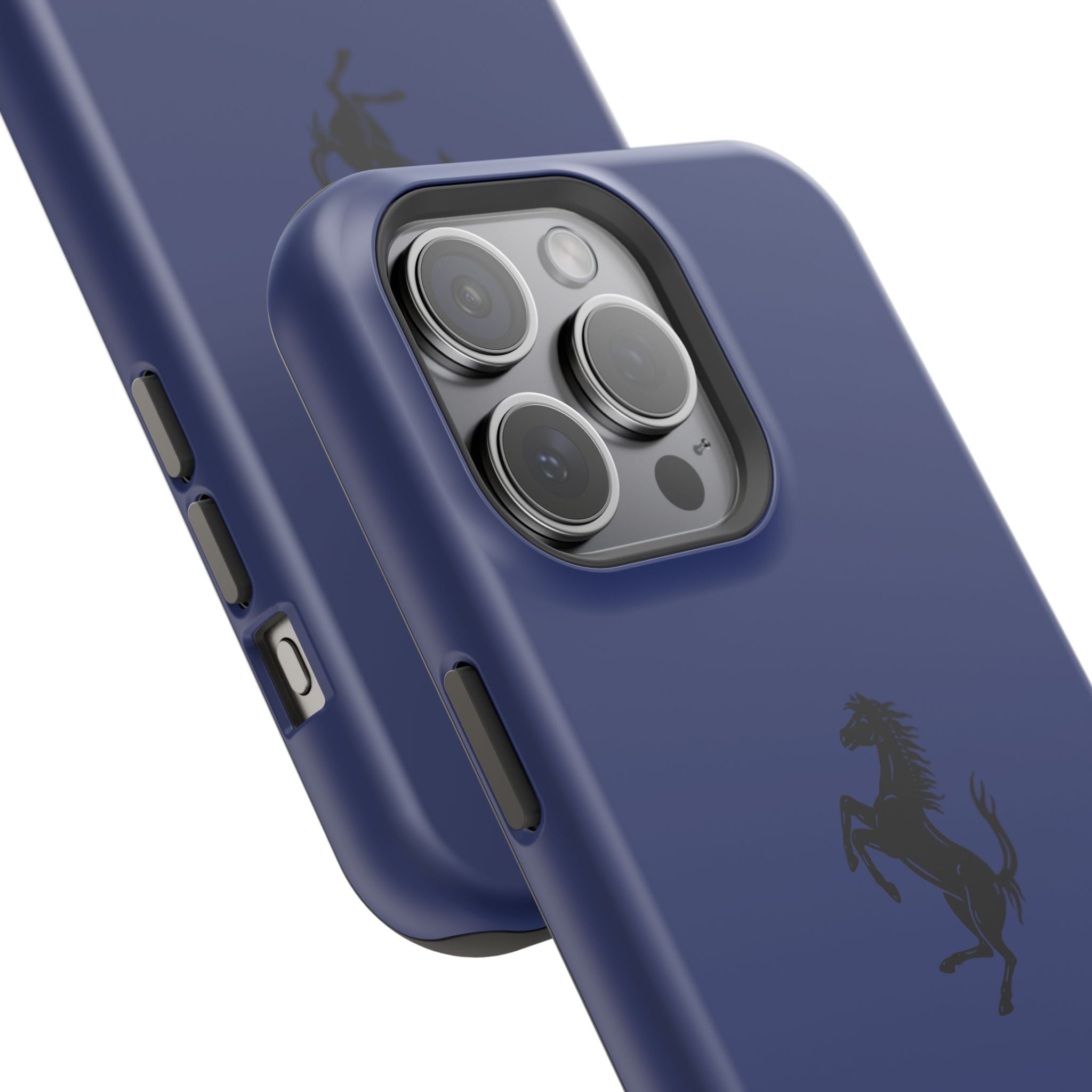 Ferrari horse Blue pozzi inspired Magnetic Tough Cases