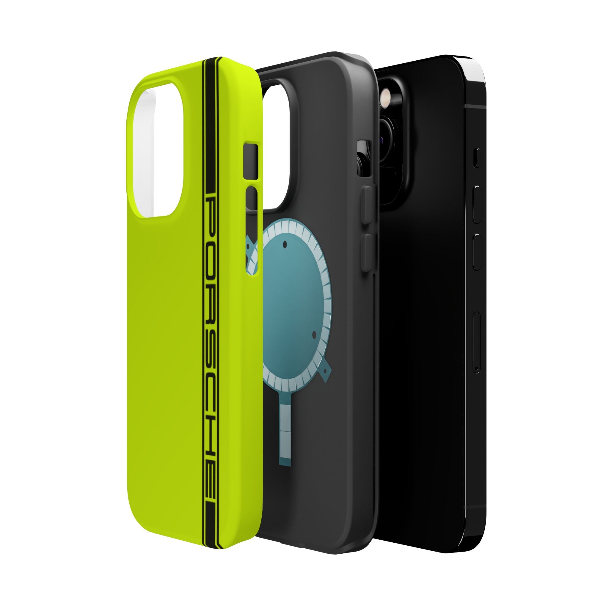 Porsche Acid Green Magnetic Tough Cases