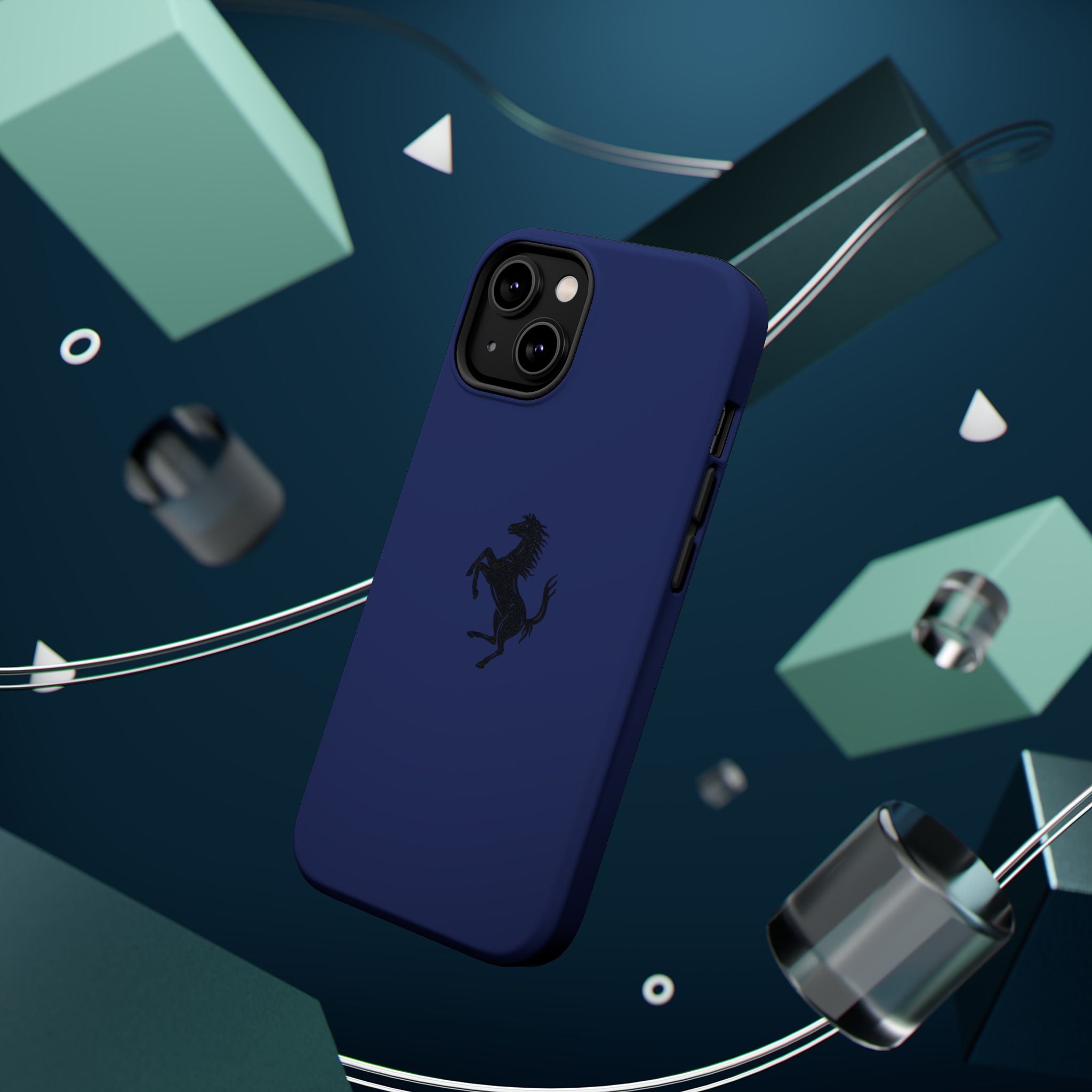 Ferrari horse blu pozzi inspired Magnetic Tough Cases