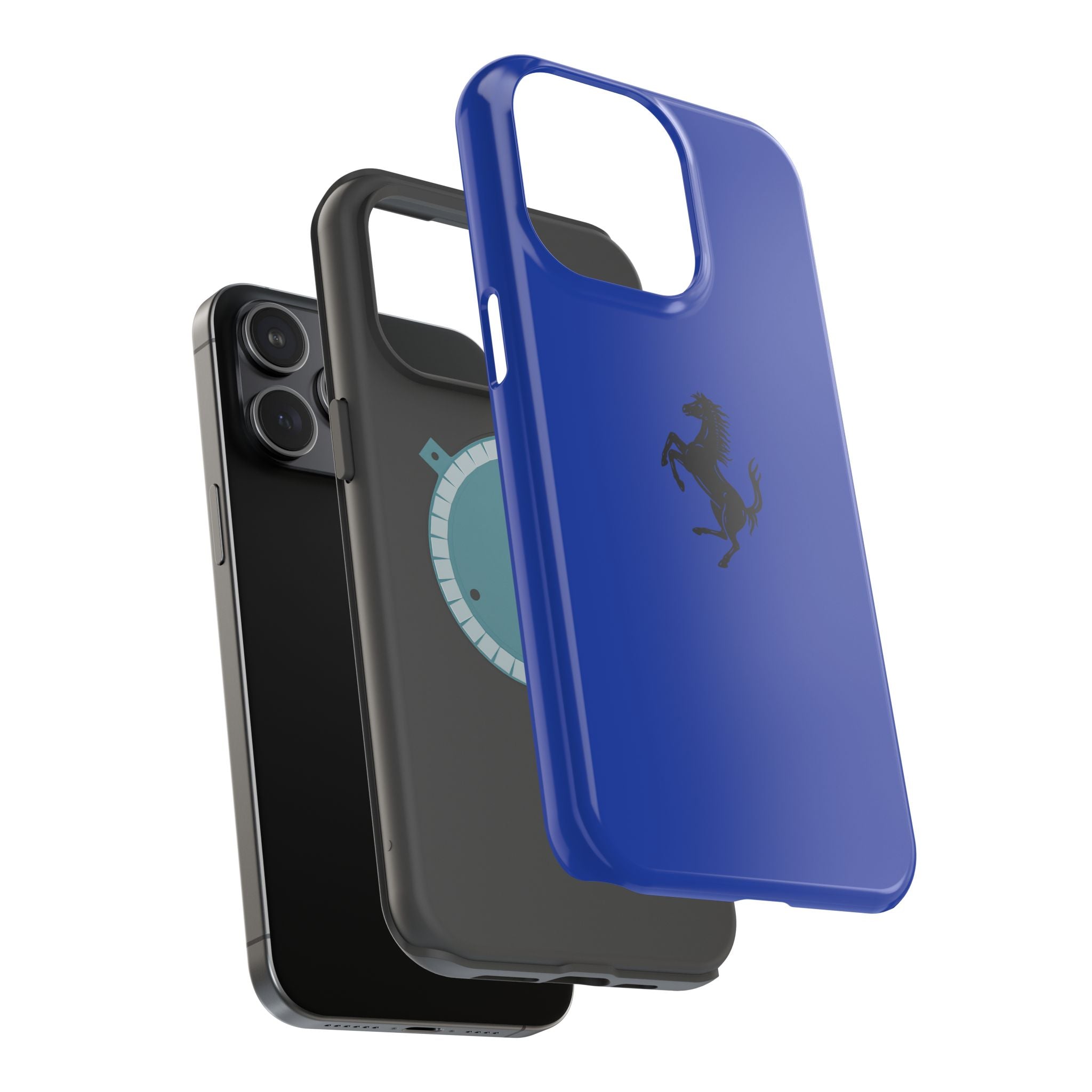 Ferrari horse Blu tour de france inspired Magnetic Tough Cases