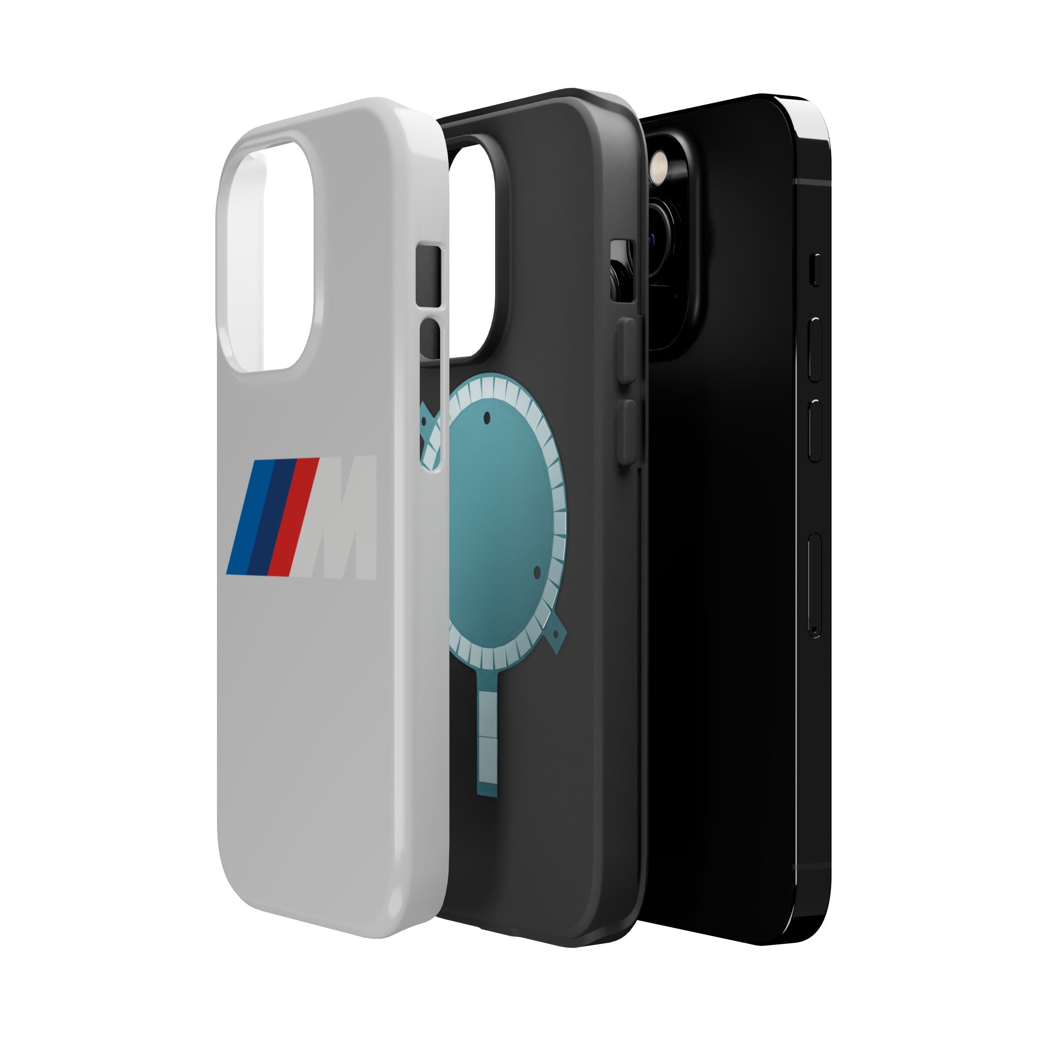 M badge inspired Magnetic Tough Cases