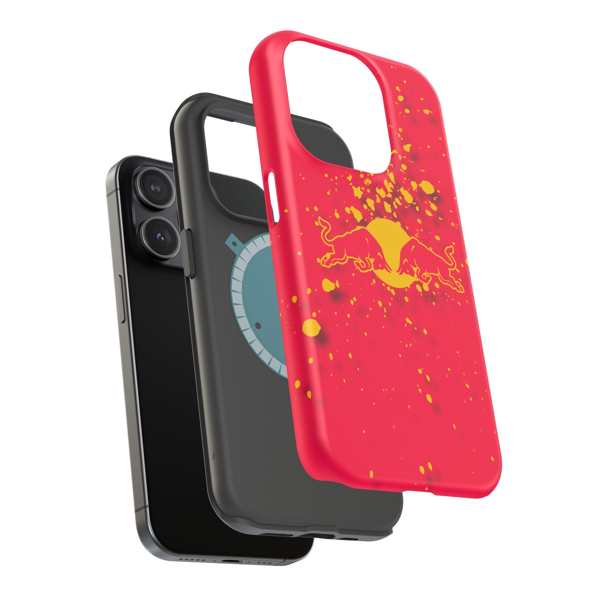 Red Bull with yellow splash inspired Magnetic Tough Cases