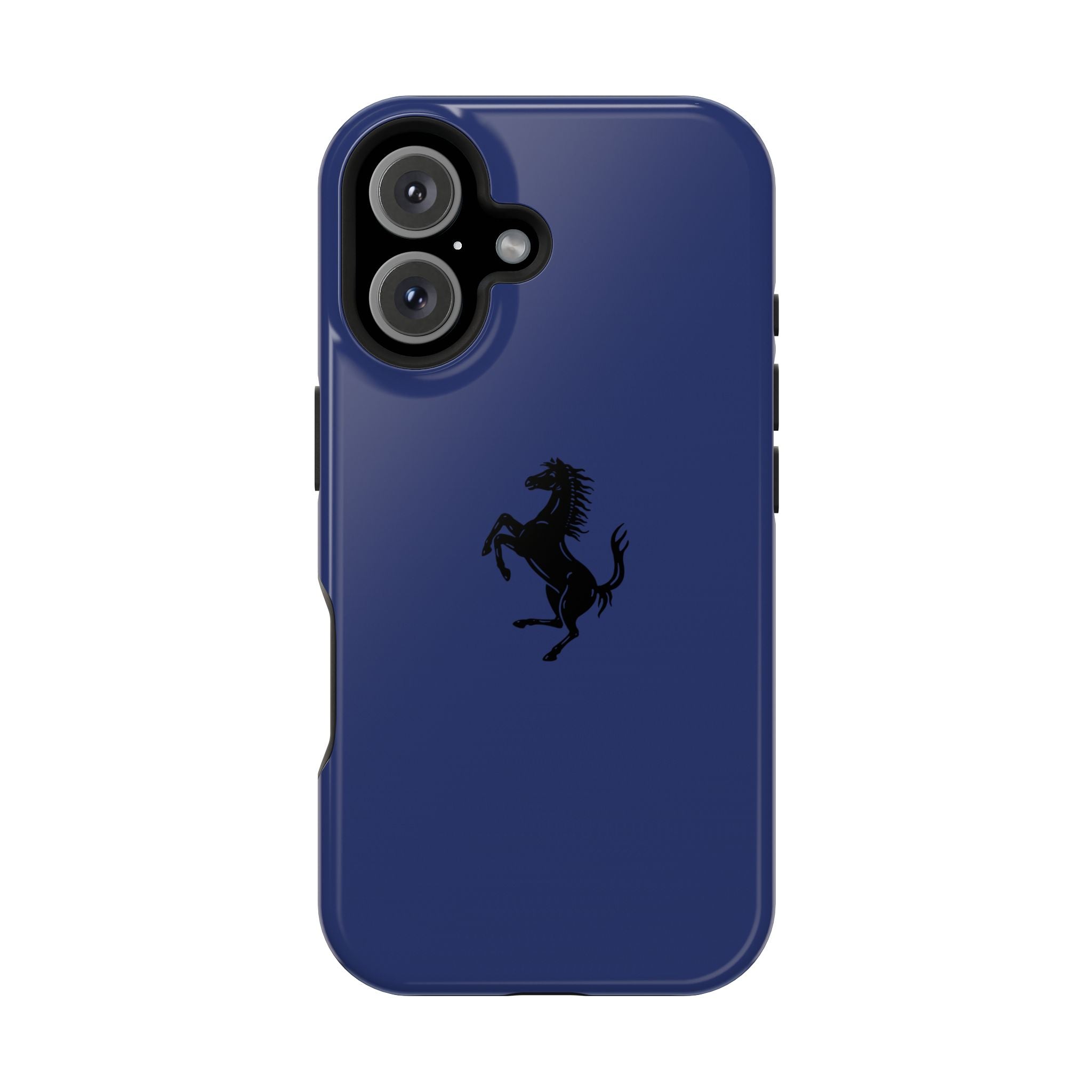 Ferrari horse Blue pozzi inspired Magnetic Tough Cases