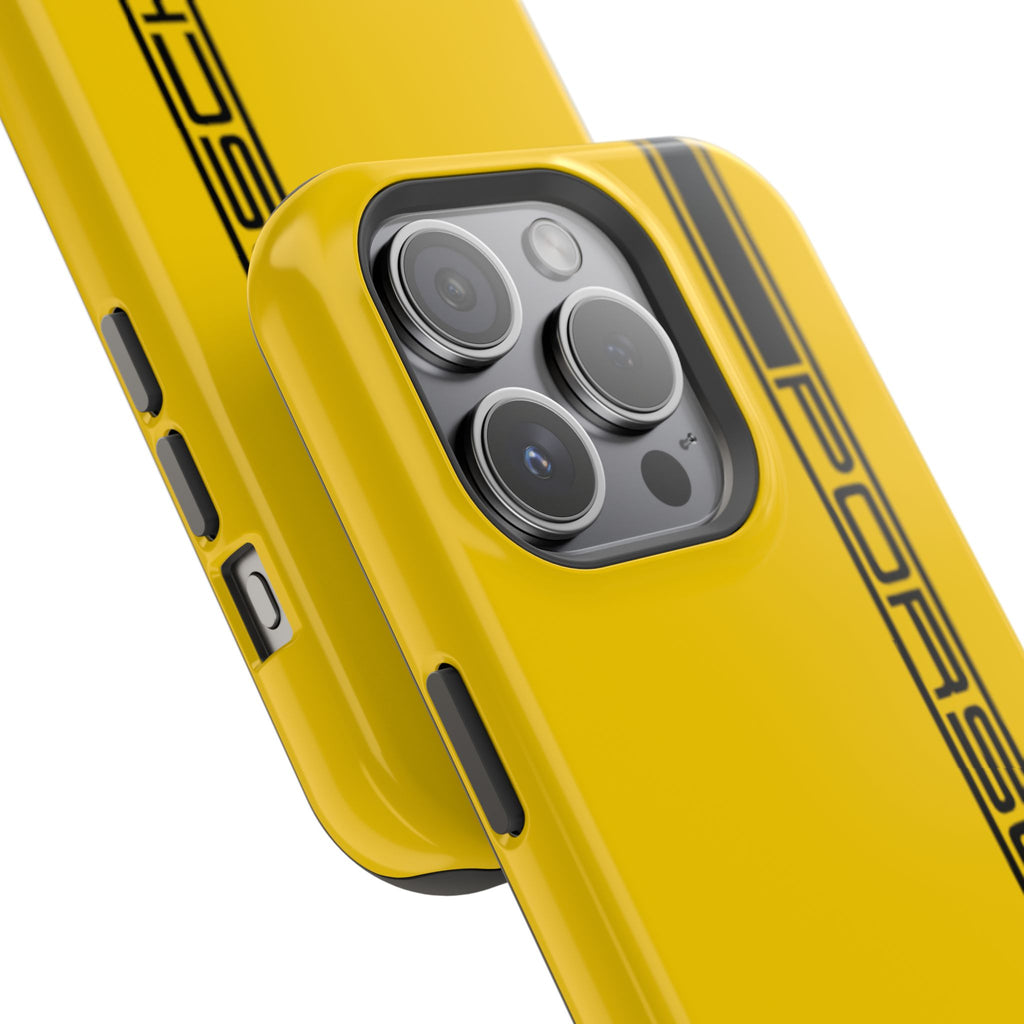 Porsche Speed yellow inspired Magnetic Tough Cases