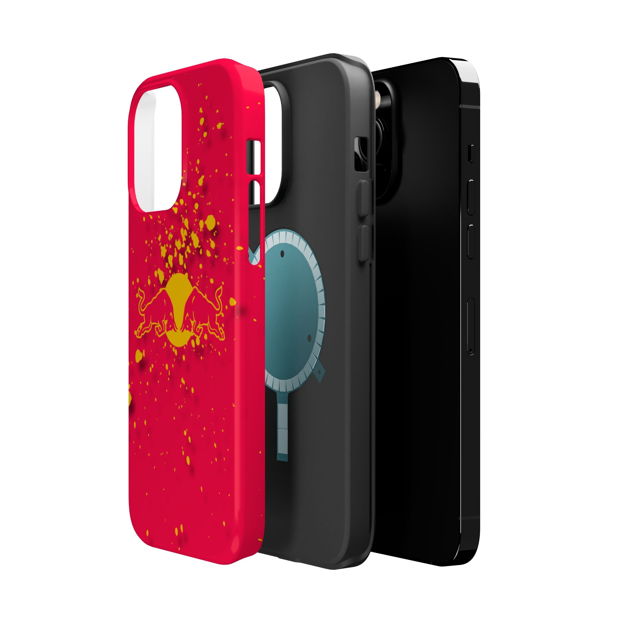 Red Bull with yellow splash inspired Magnetic Tough Cases