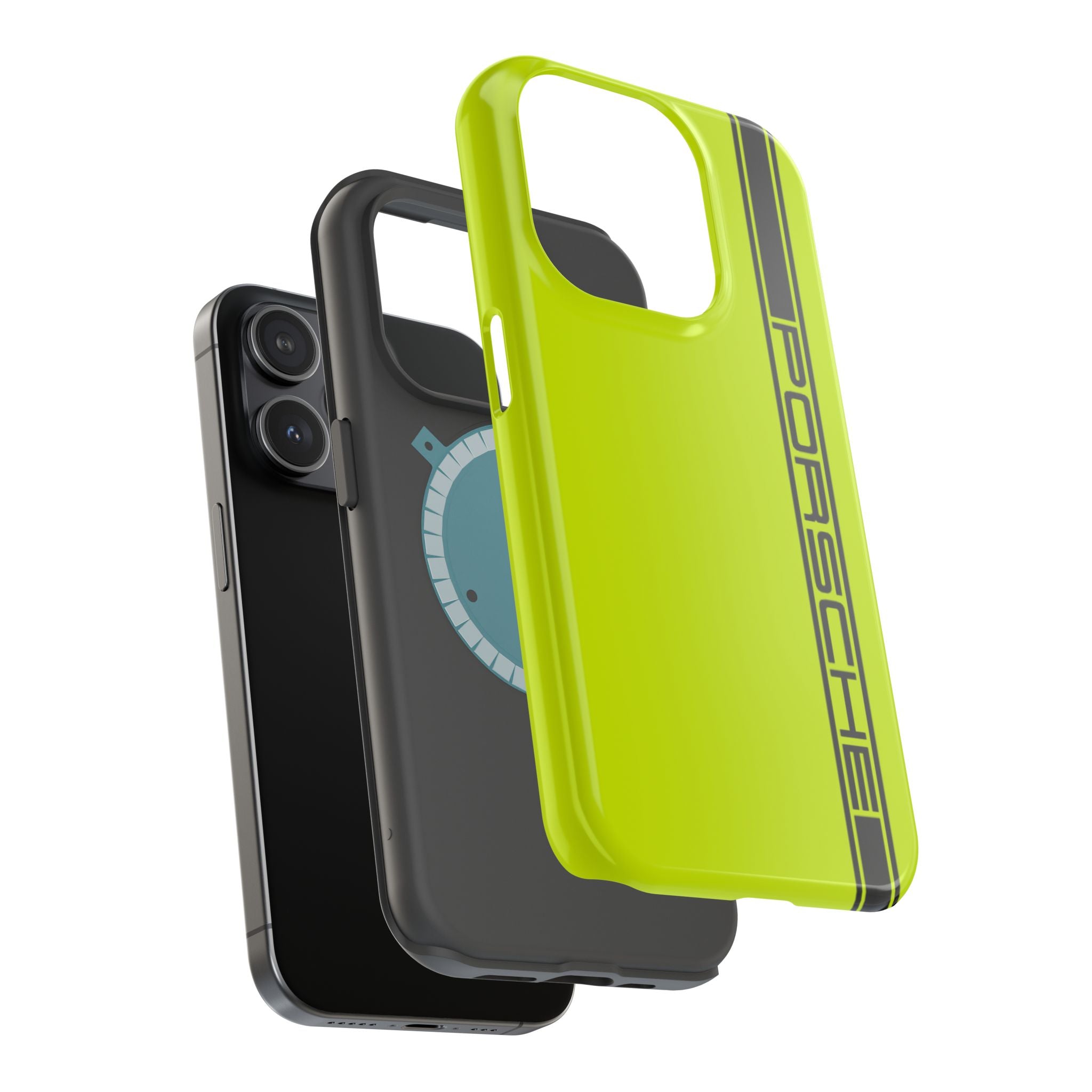 Porsche Acid Green Magnetic Tough Cases