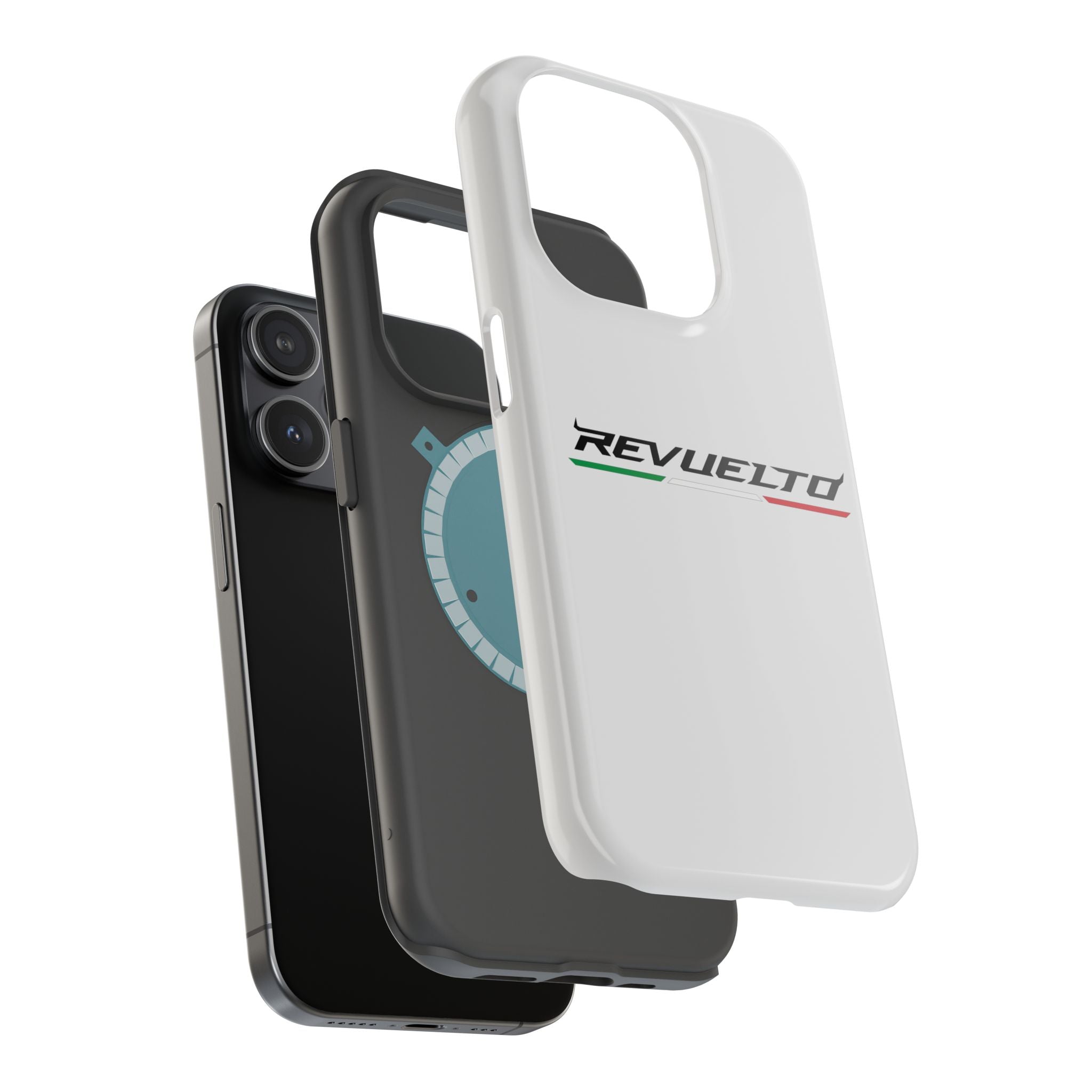 Lamborghini Revuelto White inspired Magnetic Tough Cases