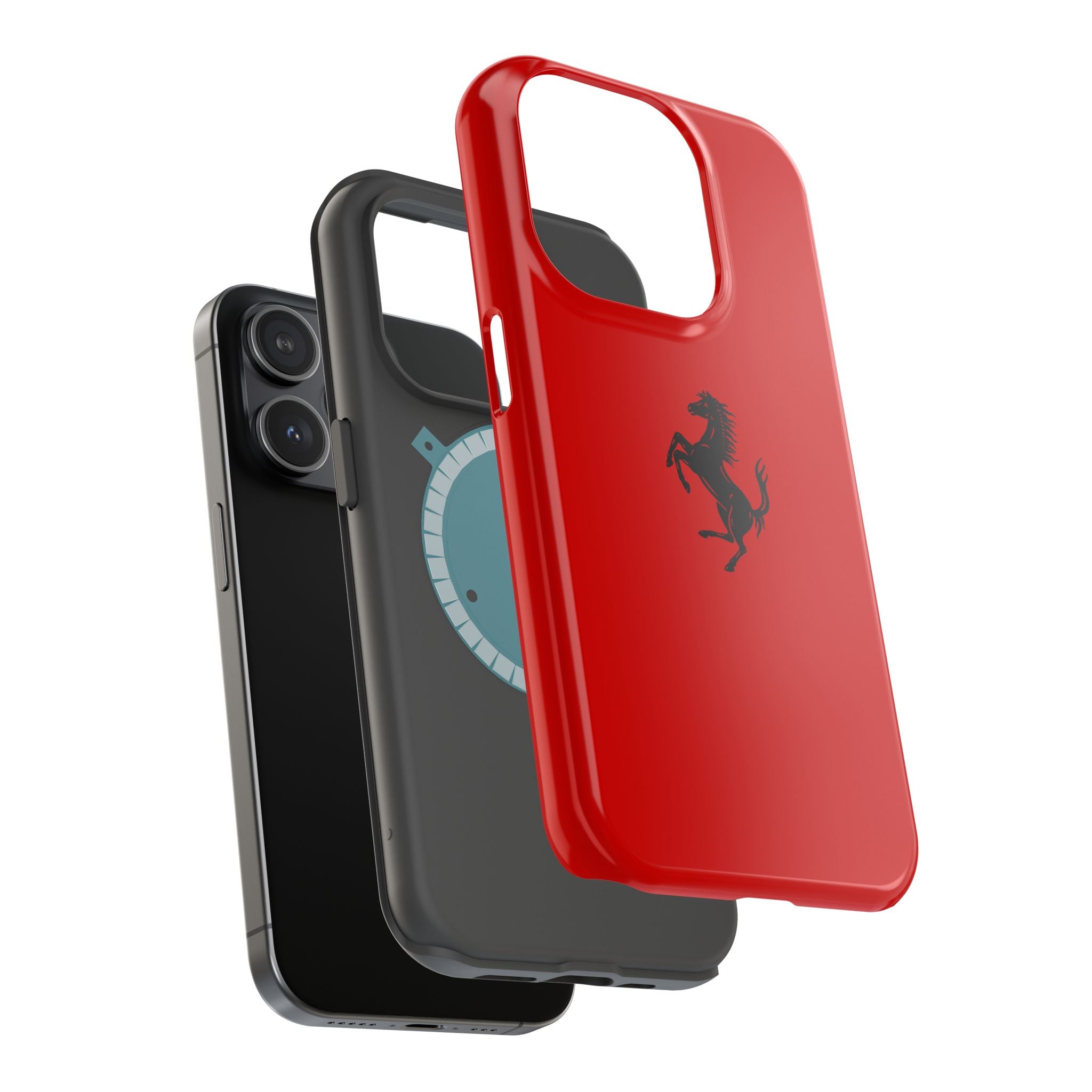 Ferrari horse Rosso corsa inspired Magnetic Tough Cases