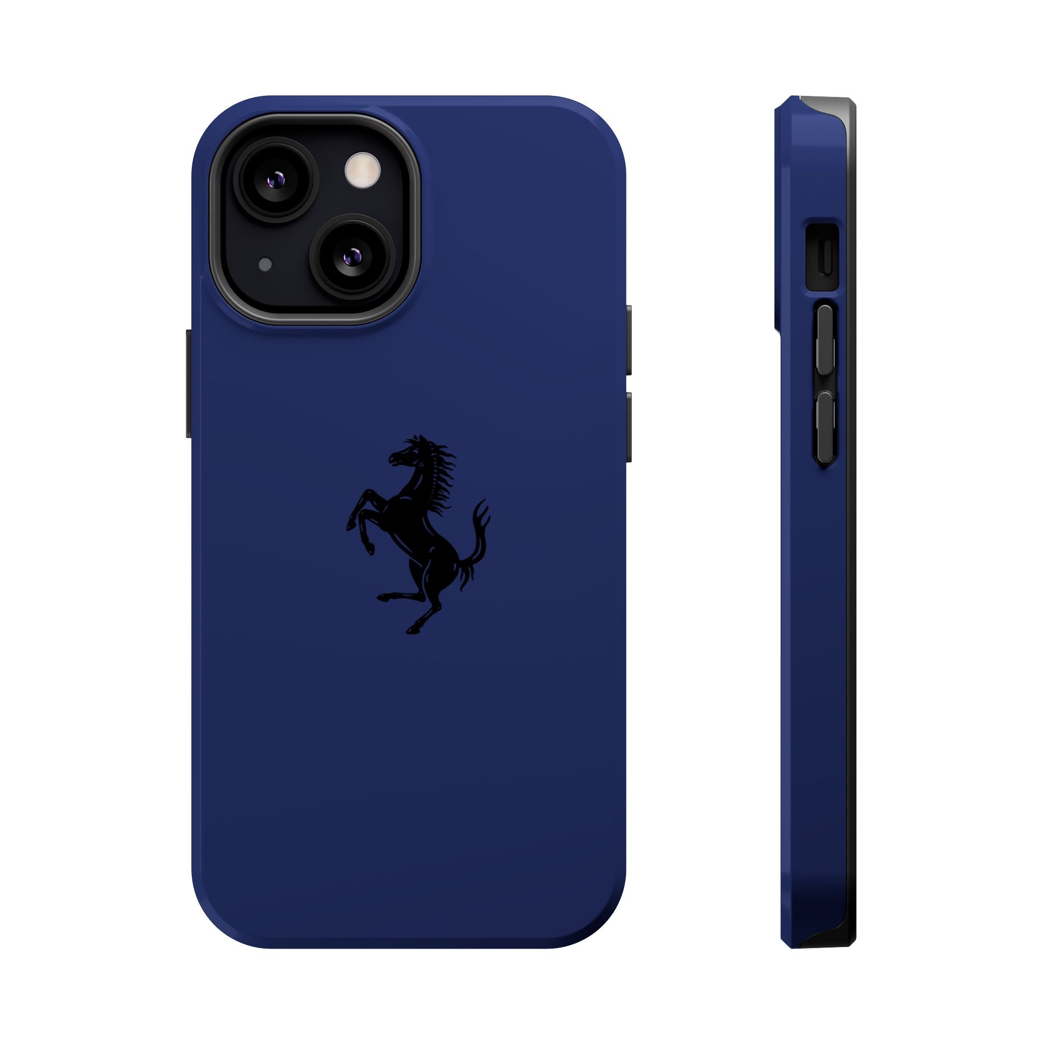 Ferrari horse Blue pozzi inspired Magnetic Tough Cases