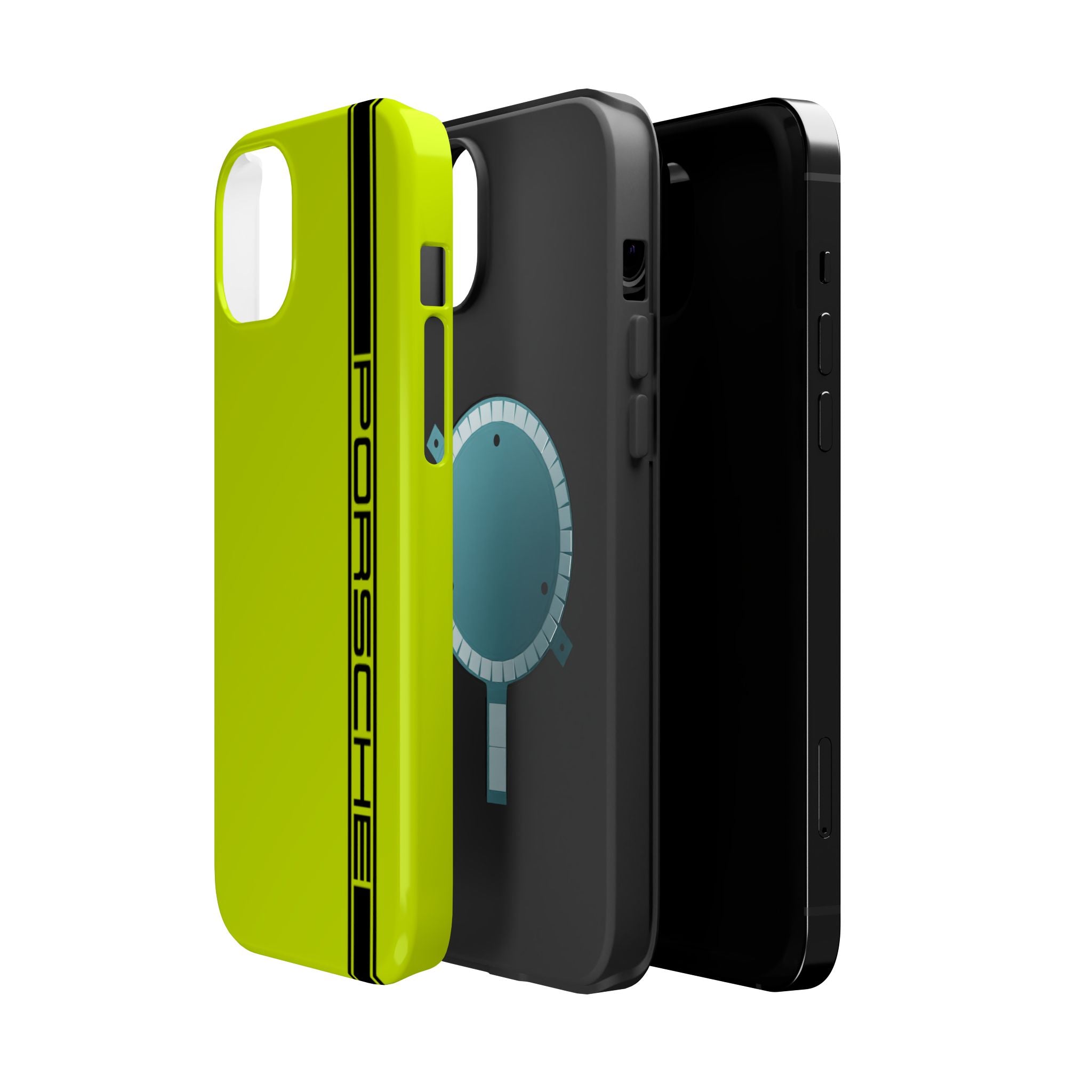 Porsche Acid Green Magnetic Tough Cases