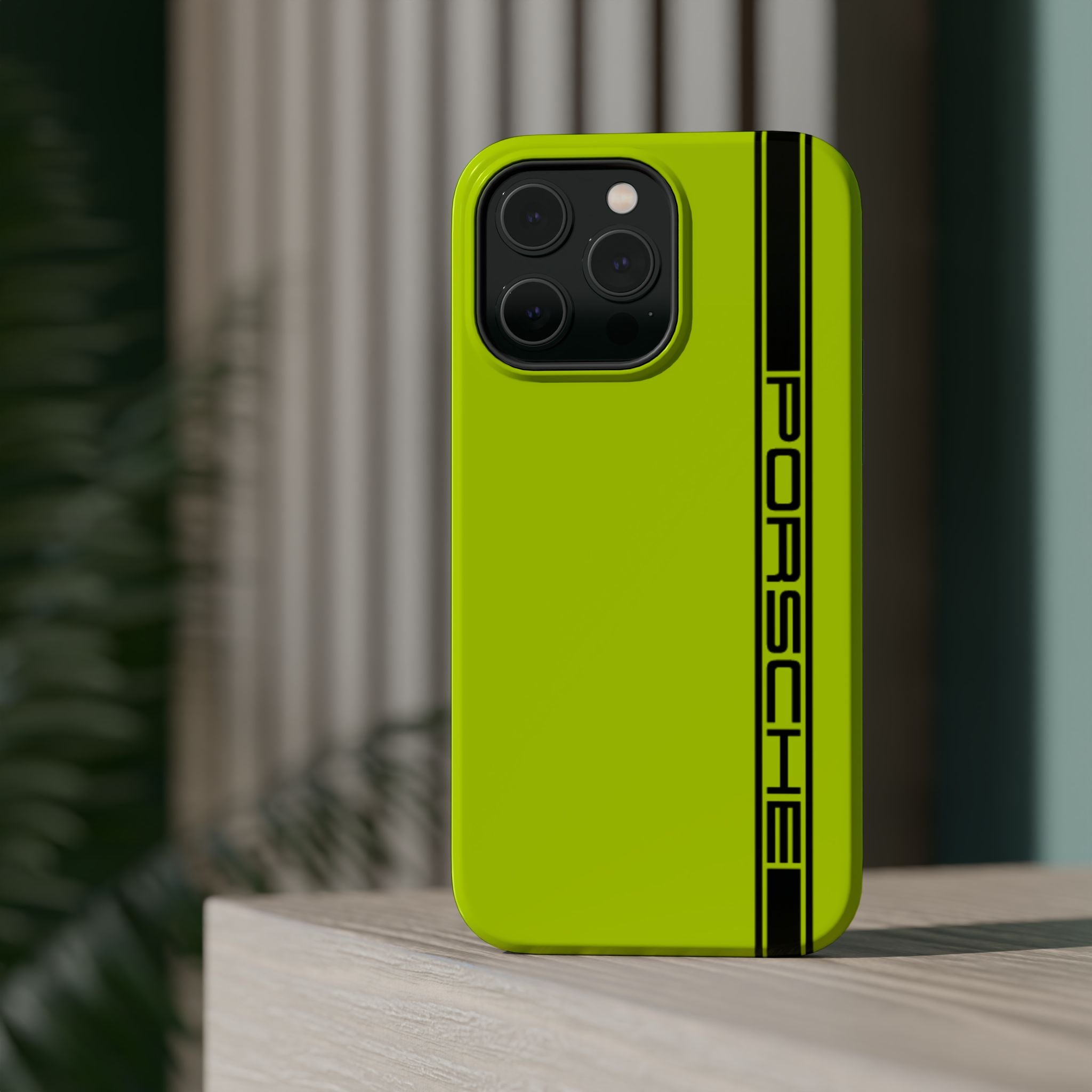 Porsche Acid Green Magnetic Tough Cases