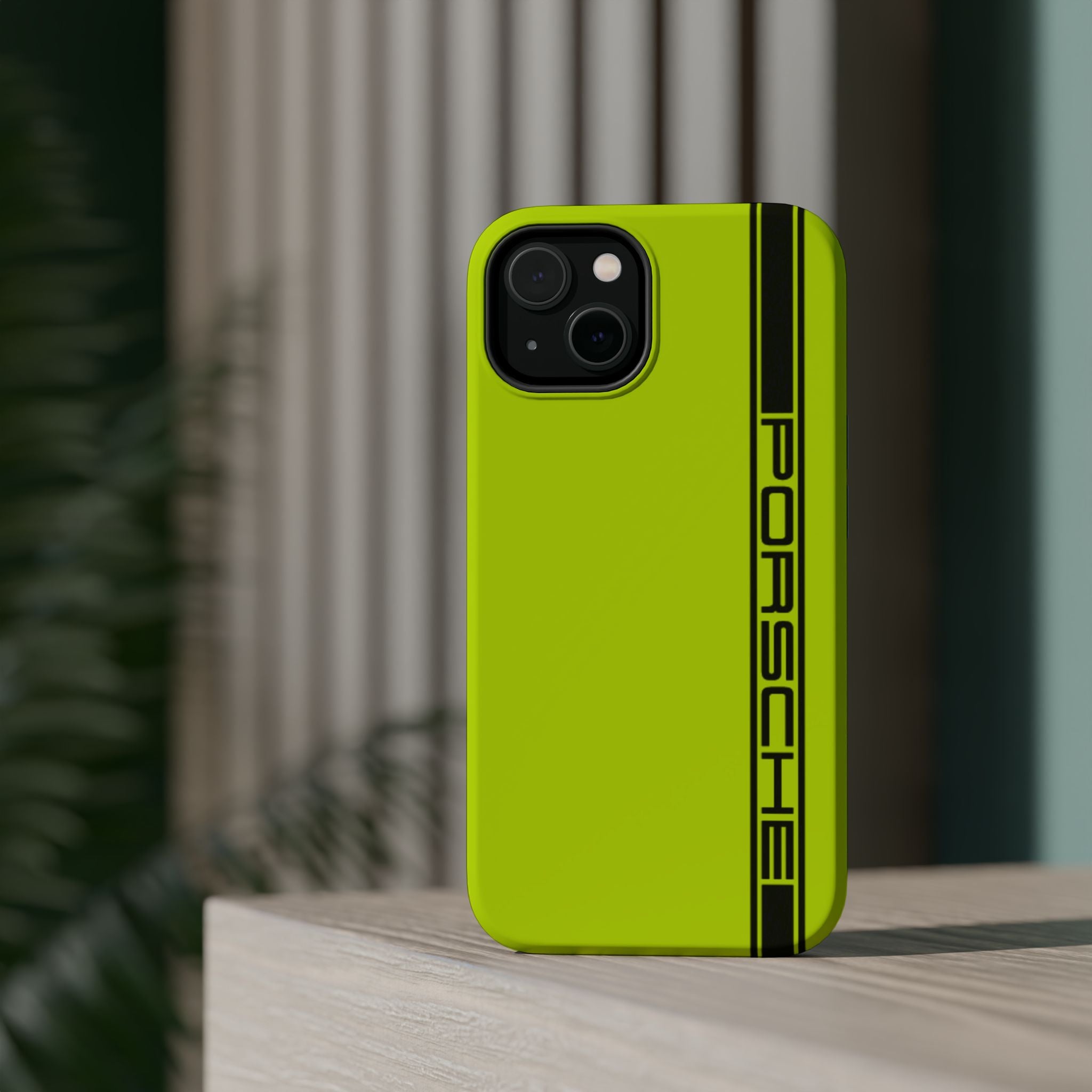 Porsche Acid Green Magnetic Tough Cases