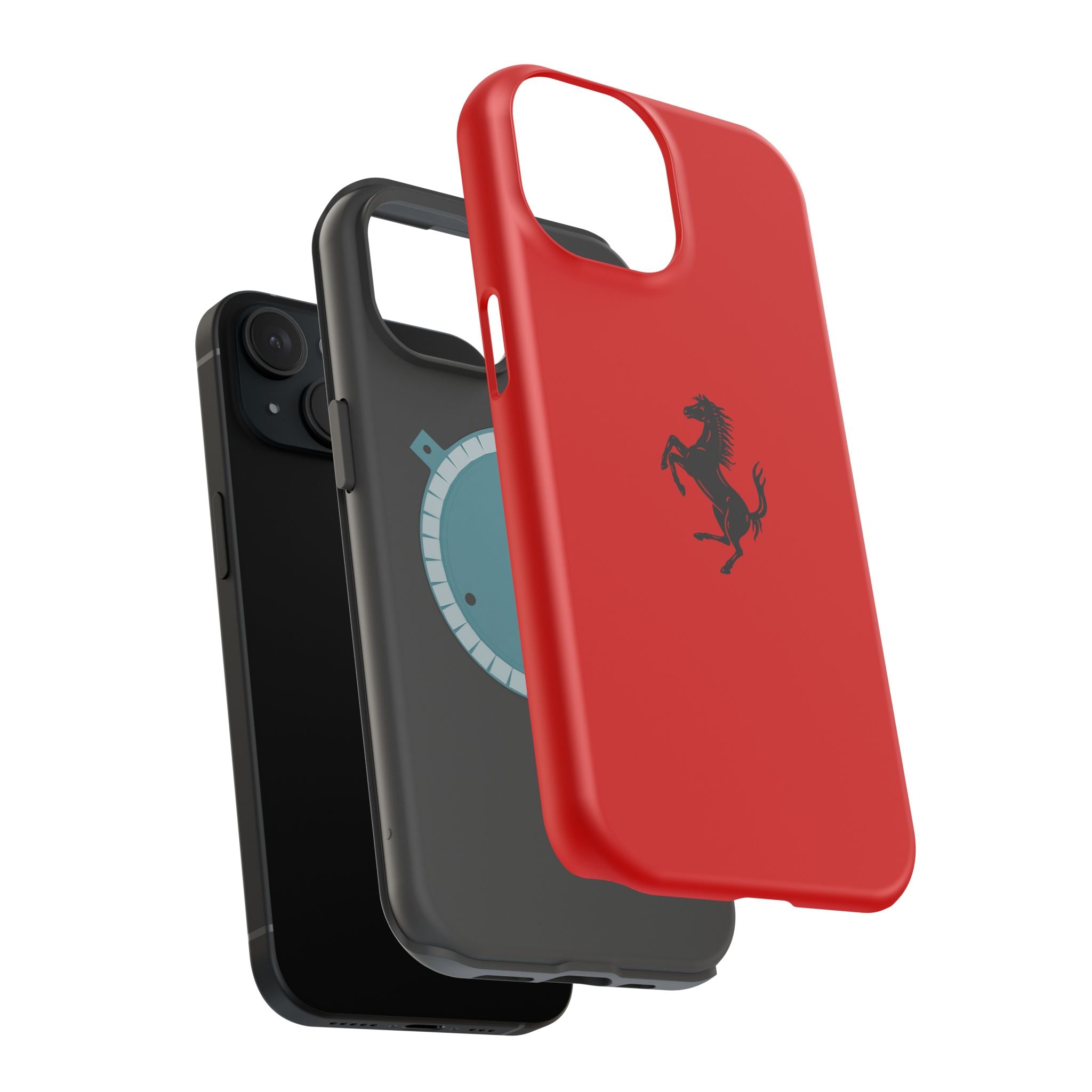 Ferrari horse Rosso Corsa inspired Magnetic Tough Cases