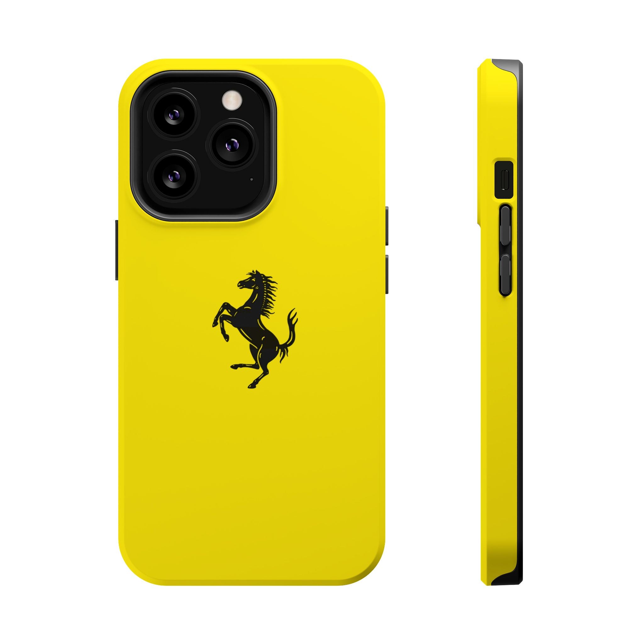 Ferrari horse Giallo Modena inspired Tough Cases