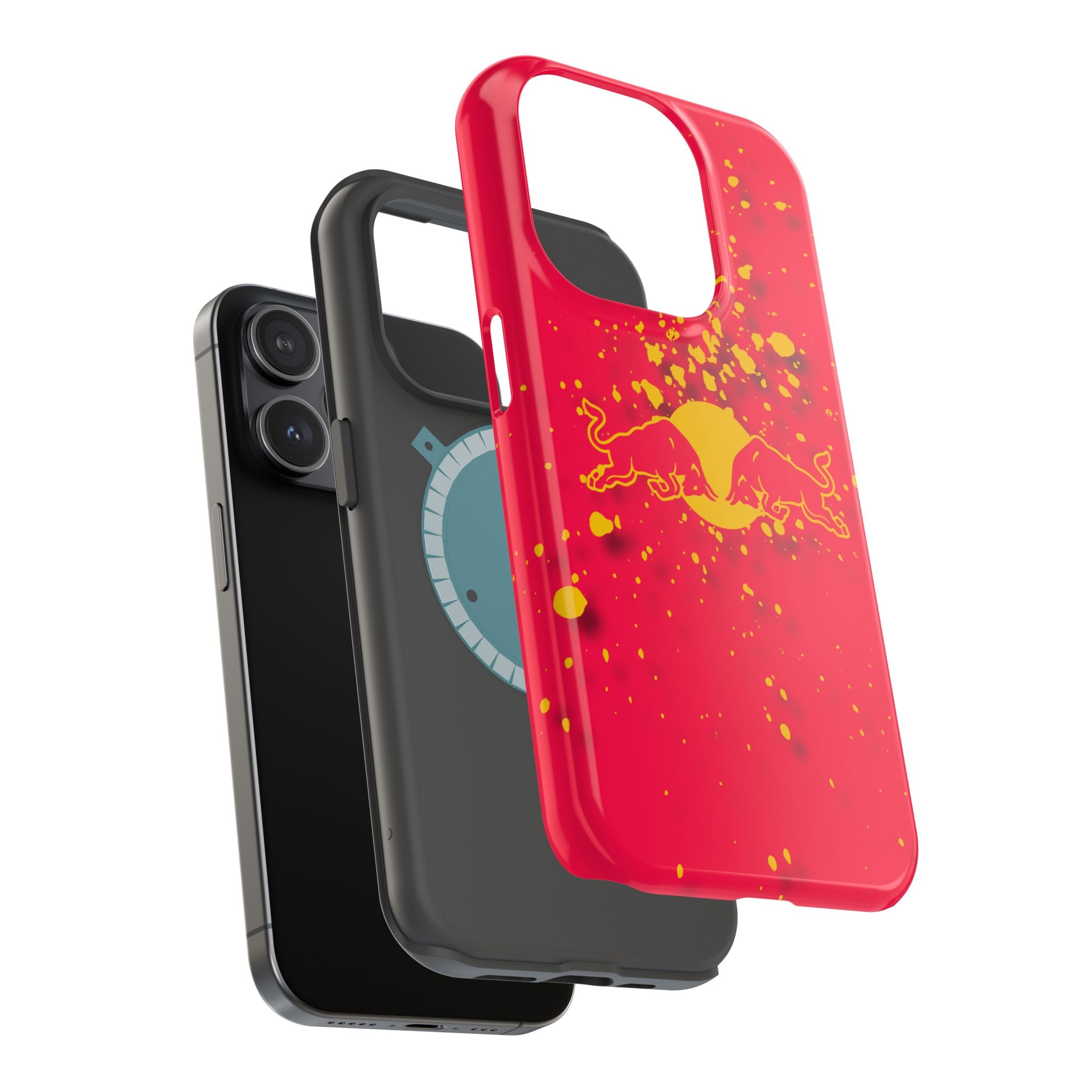 Red Bull with yellow splash inspired Magnetic Tough Cases