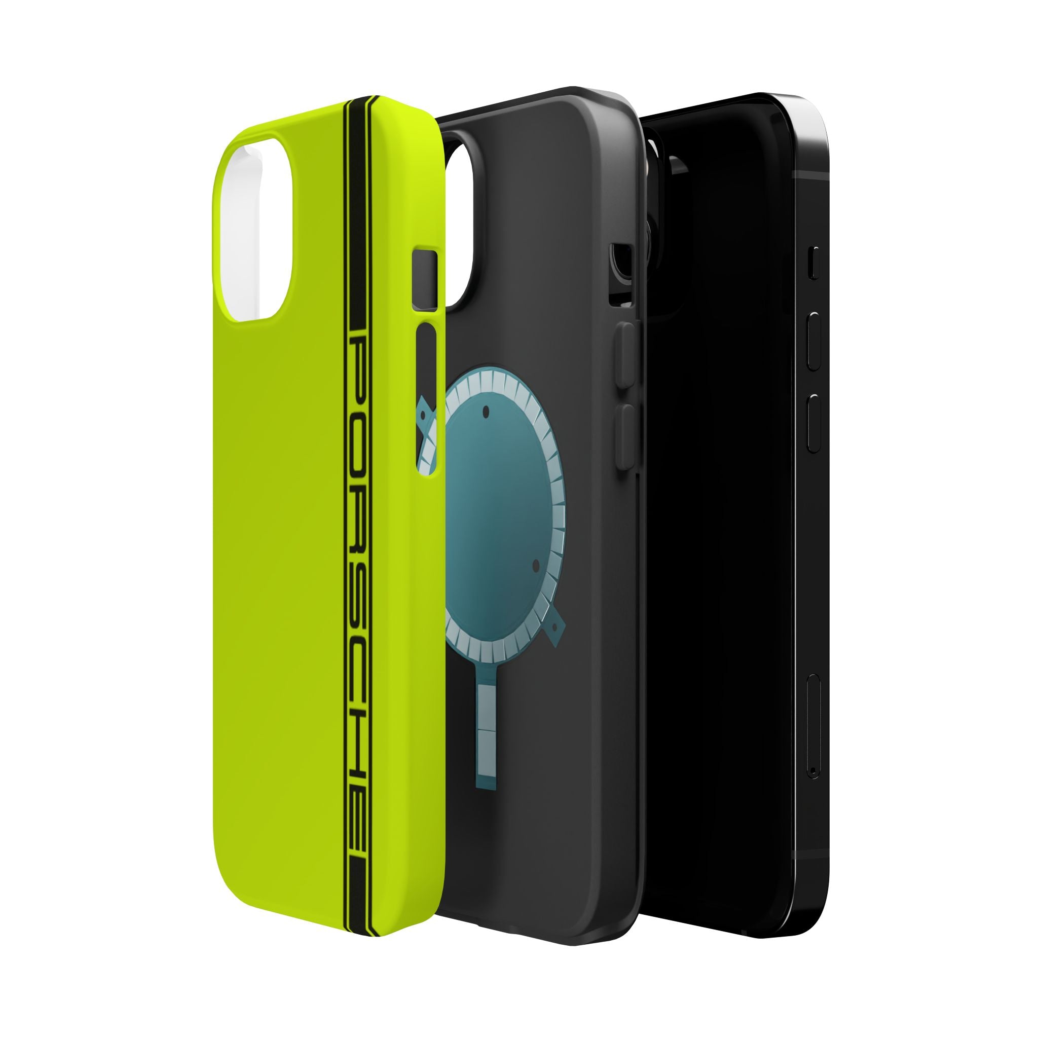 Porsche Acid Green Magnetic Tough Cases