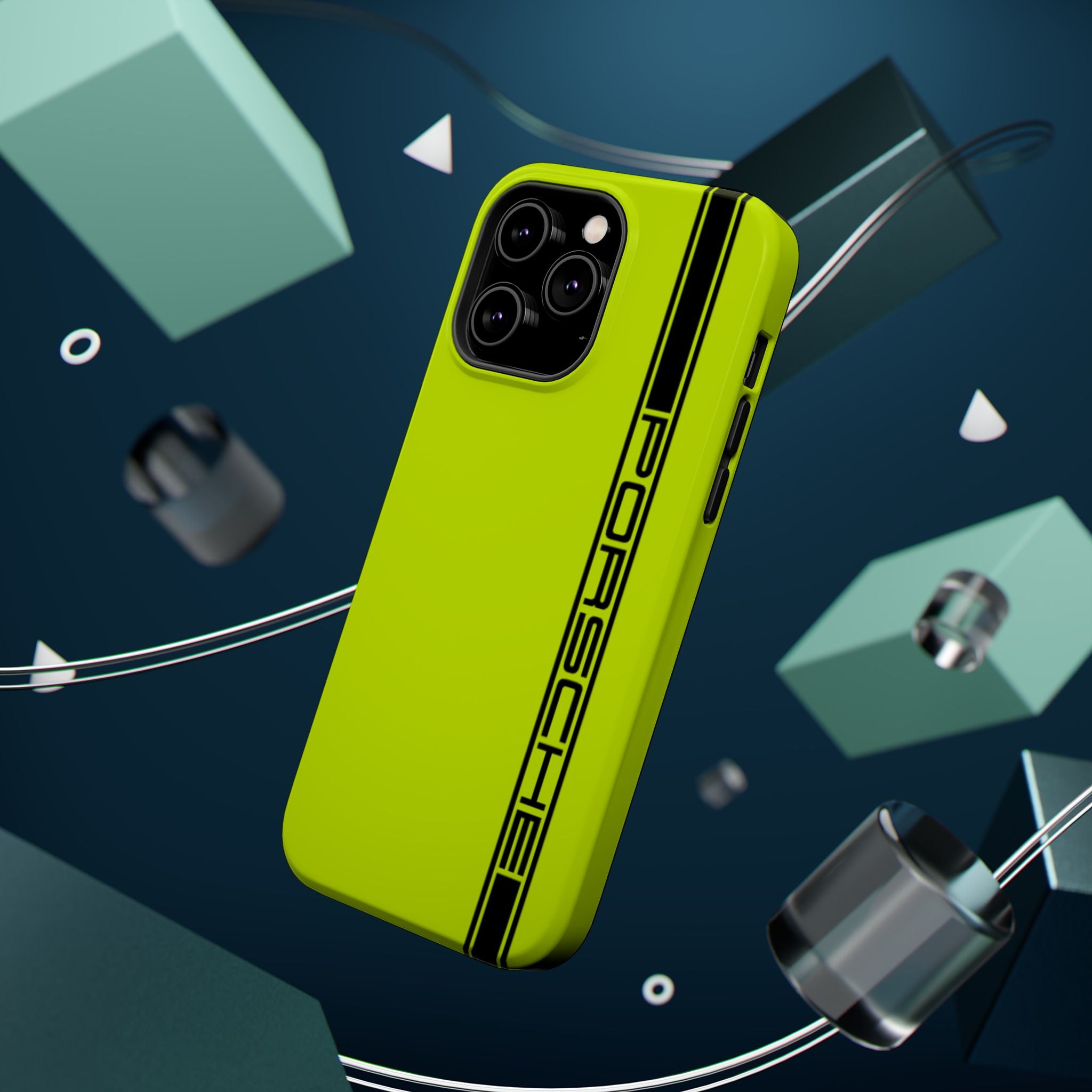 Porsche Acid Green Magnetic Tough Cases