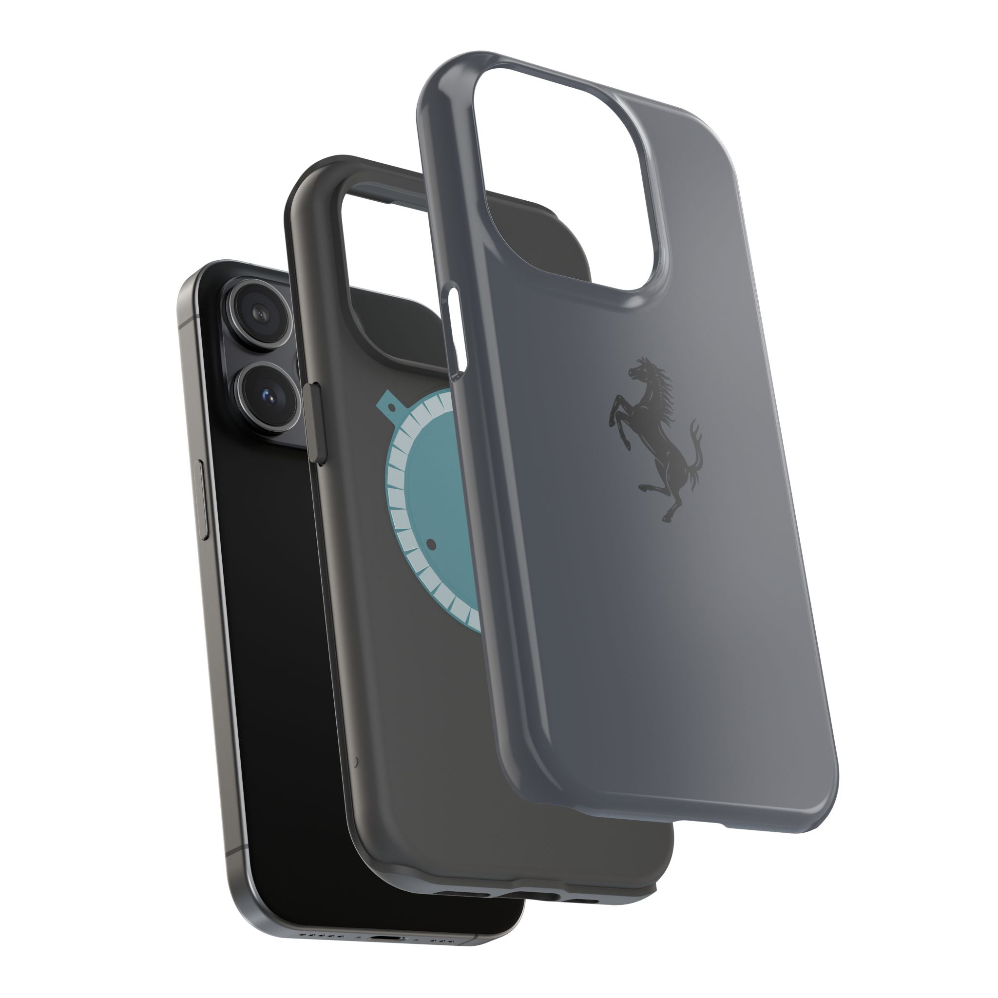 Ferrari horse Grigio silverstone inspired Magnetic Tough Cases