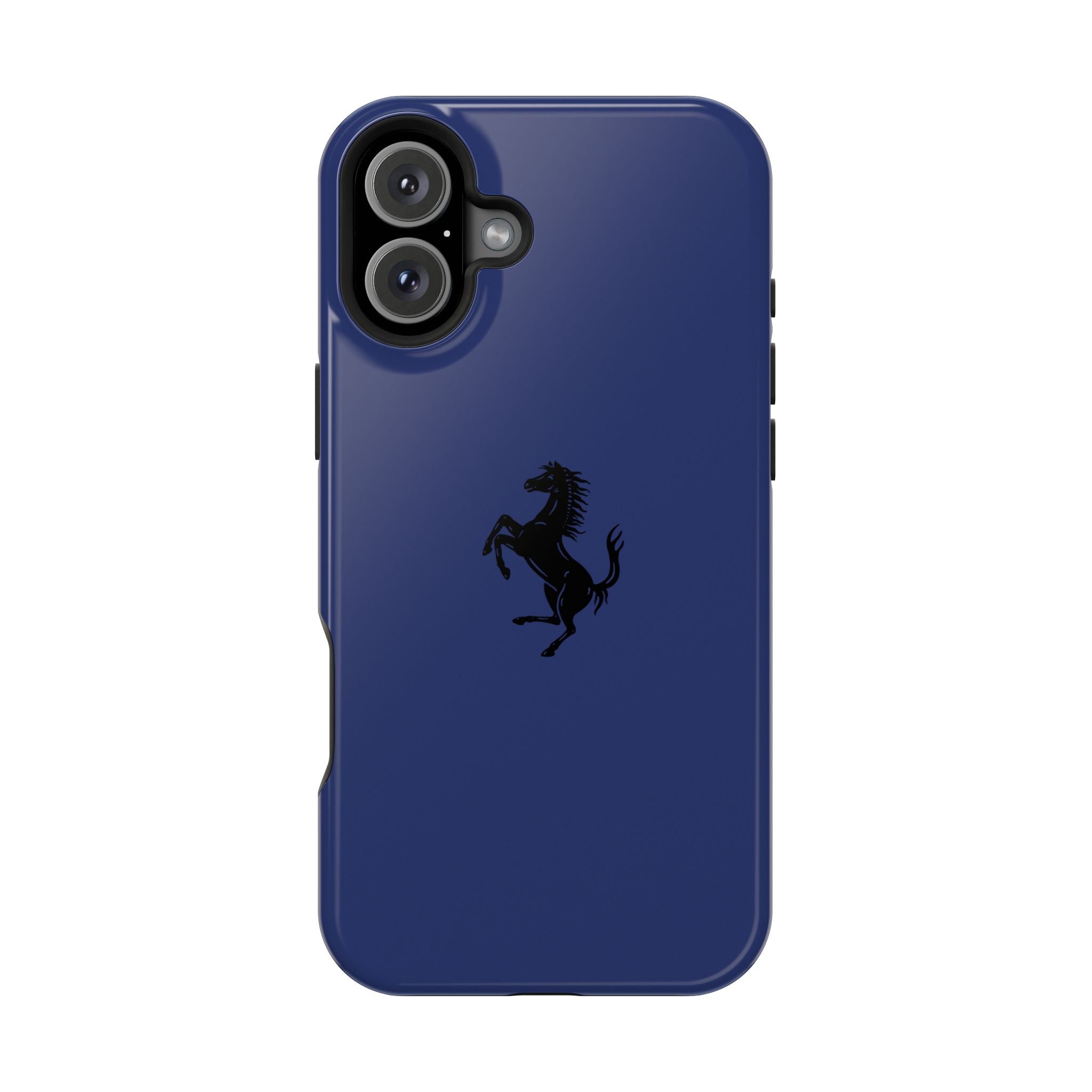 Ferrari horse Blue pozzi inspired Magnetic Tough Cases