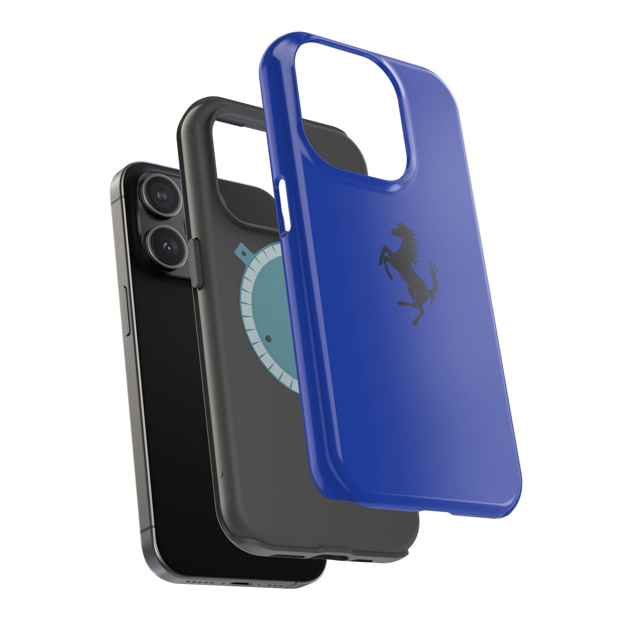 Ferrari horse Blu tour de france inspired Magnetic Tough Cases