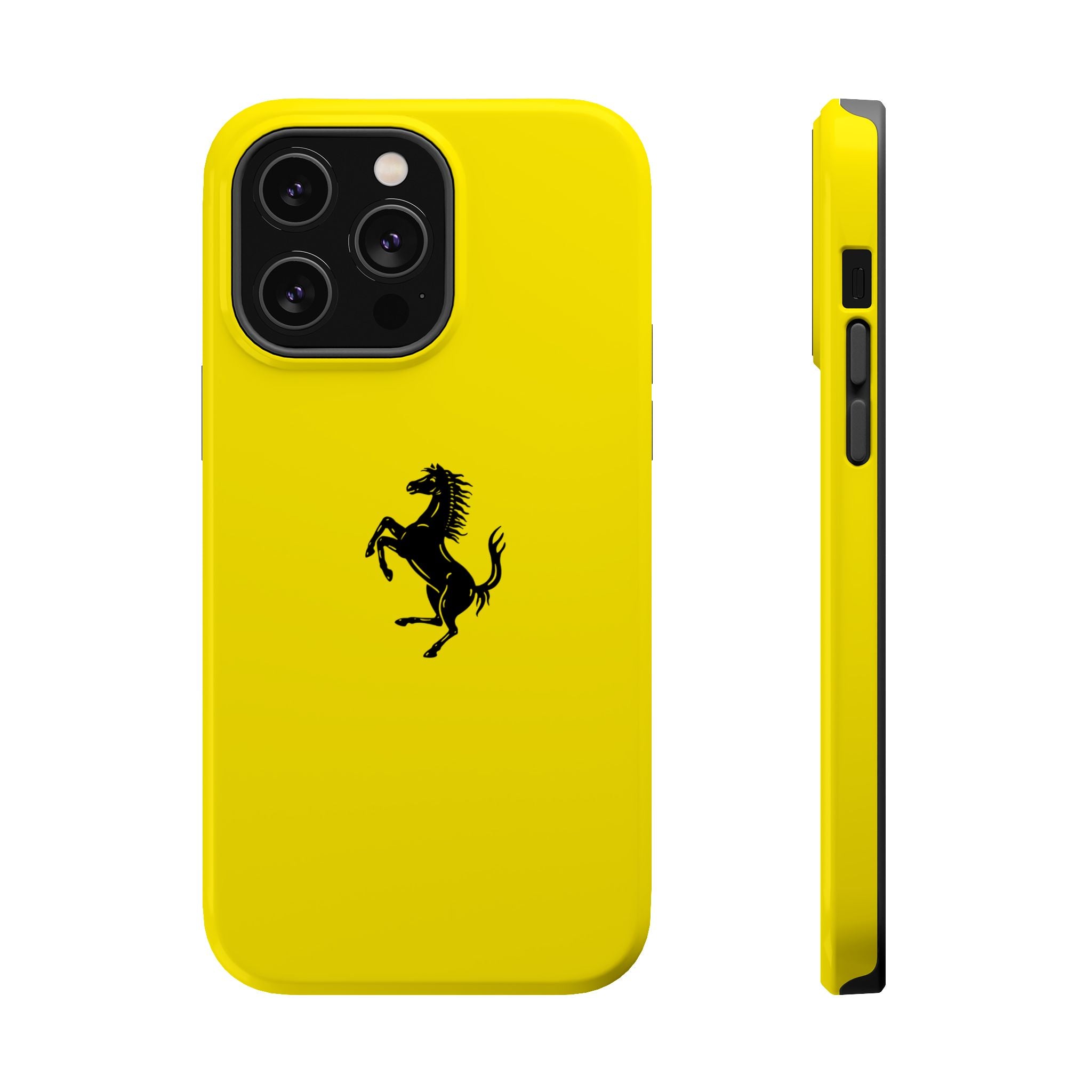Ferrari horse Giallo Modena inspired Tough Cases