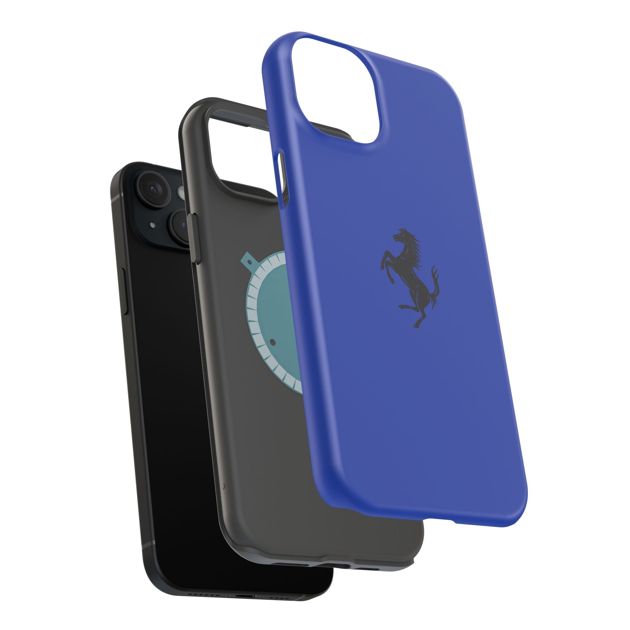 Ferrari horse blu Tour de France inspired Magnetic Tough Cases