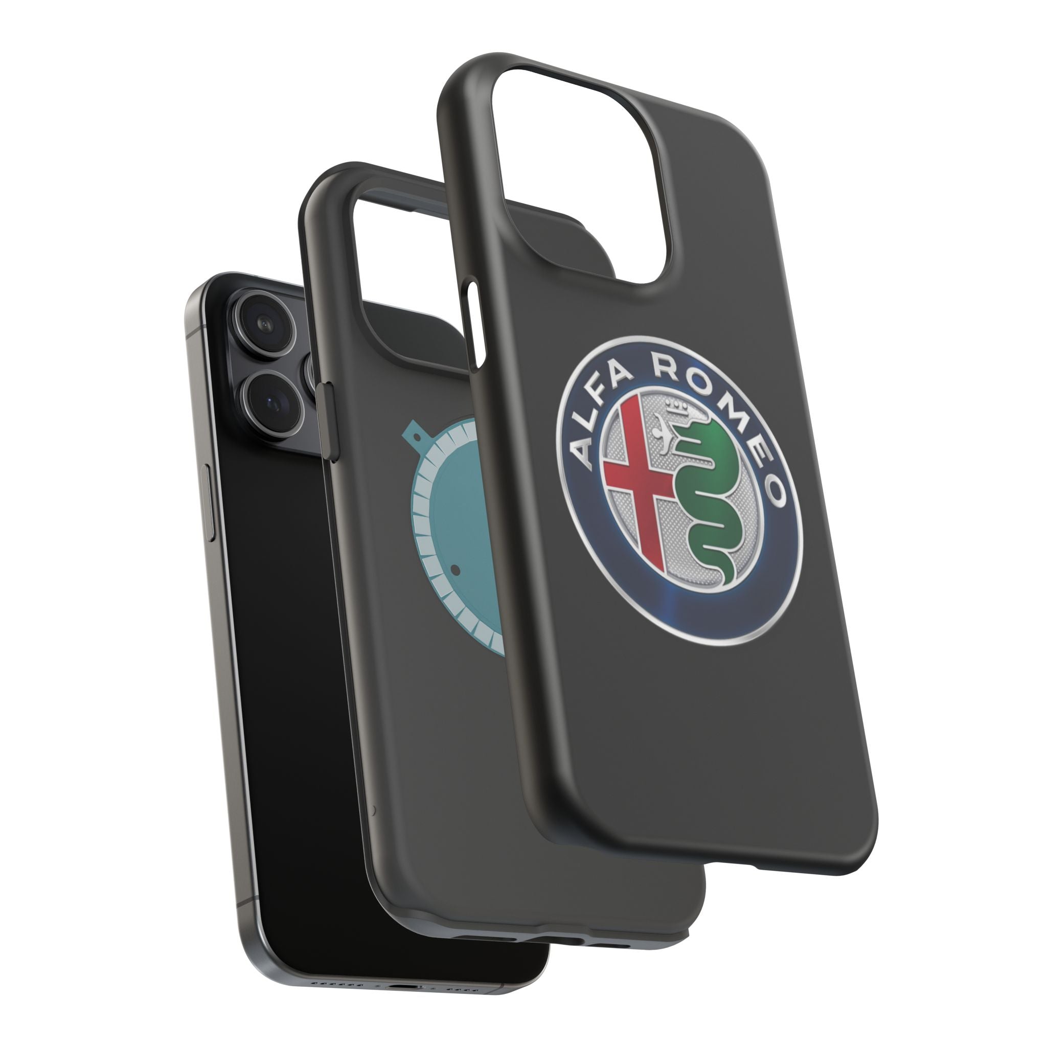 Alfa romeo Dark black inspired Magnetic Tough Cases