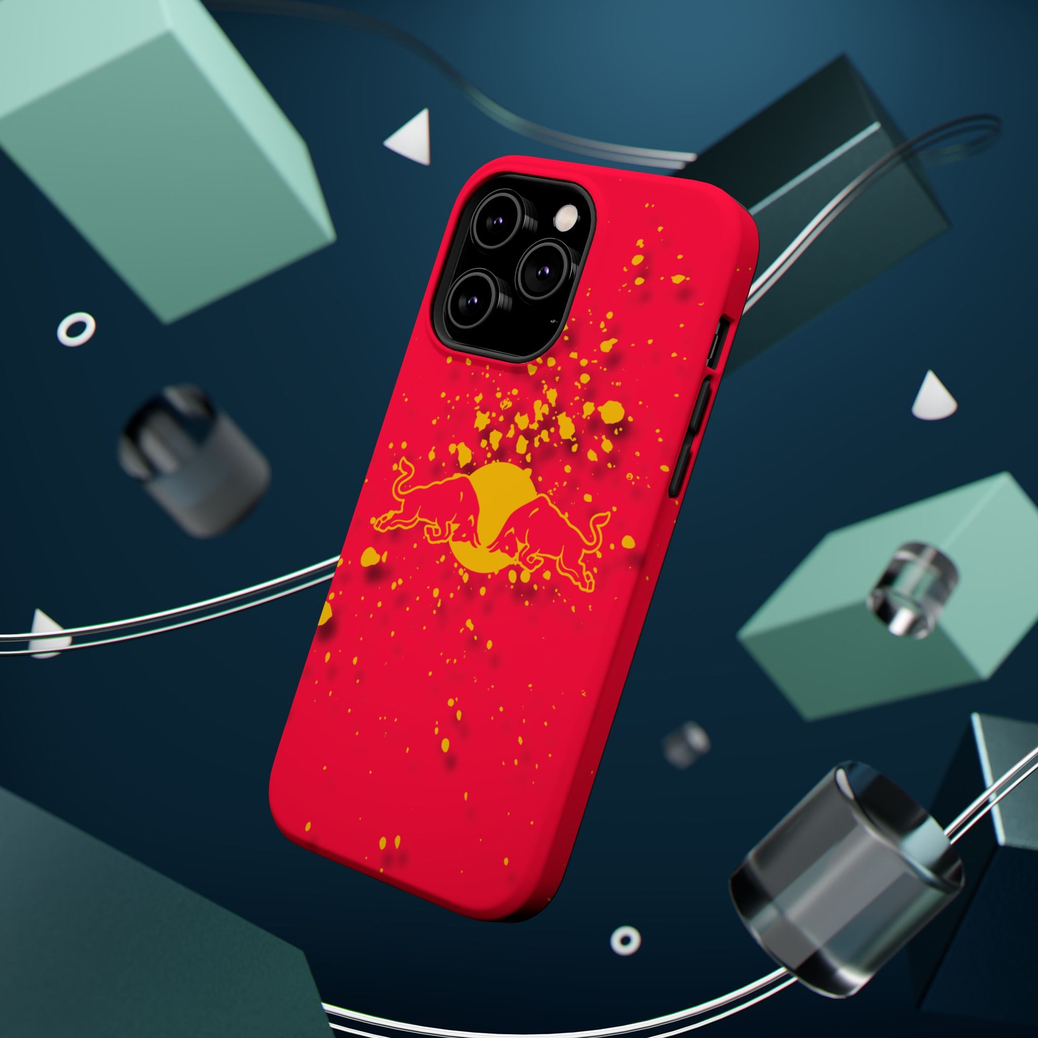 Red Bull with yellow splash inspired Magnetic Tough Cases