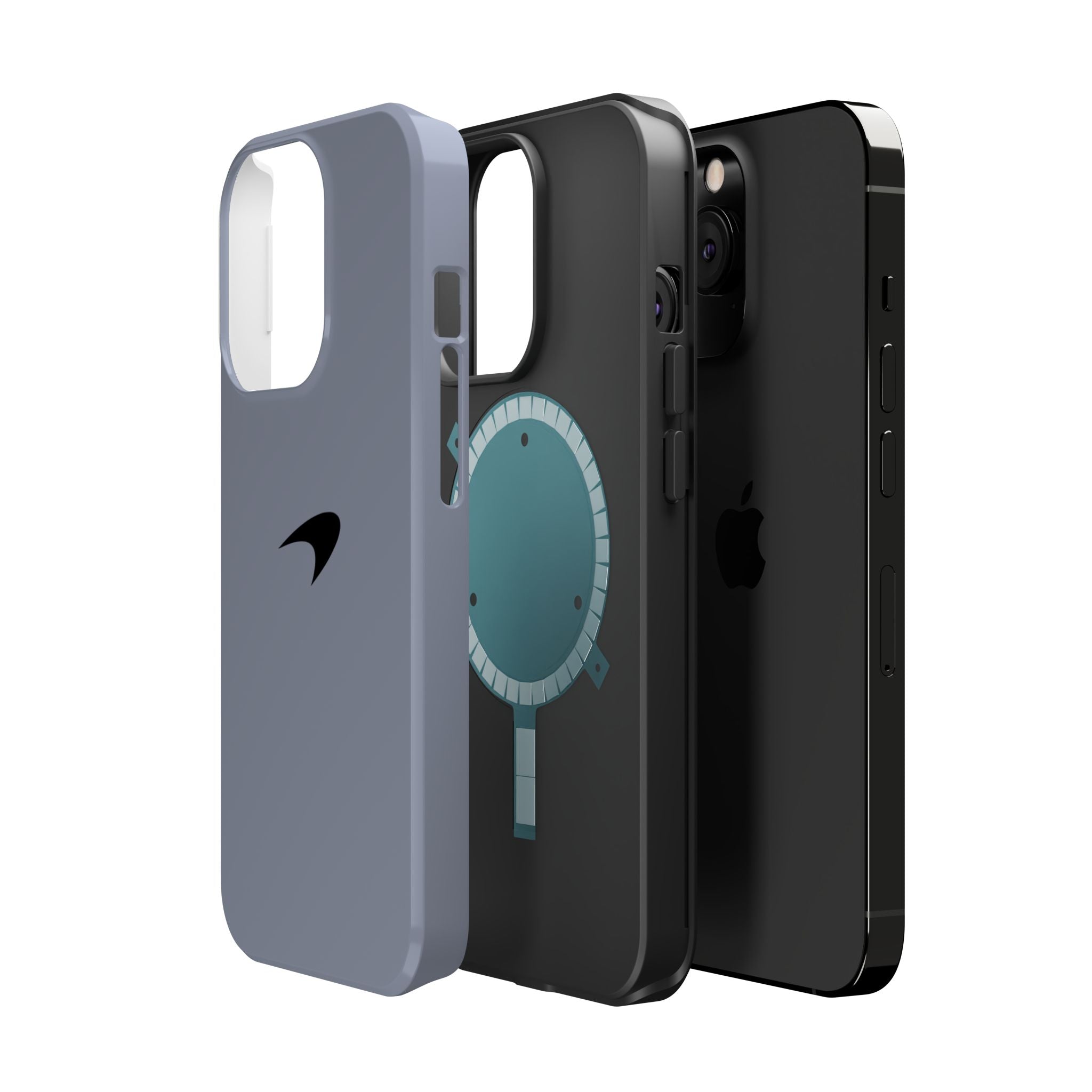 Titanium silver McLaren inspired Magnetic Tough Cases